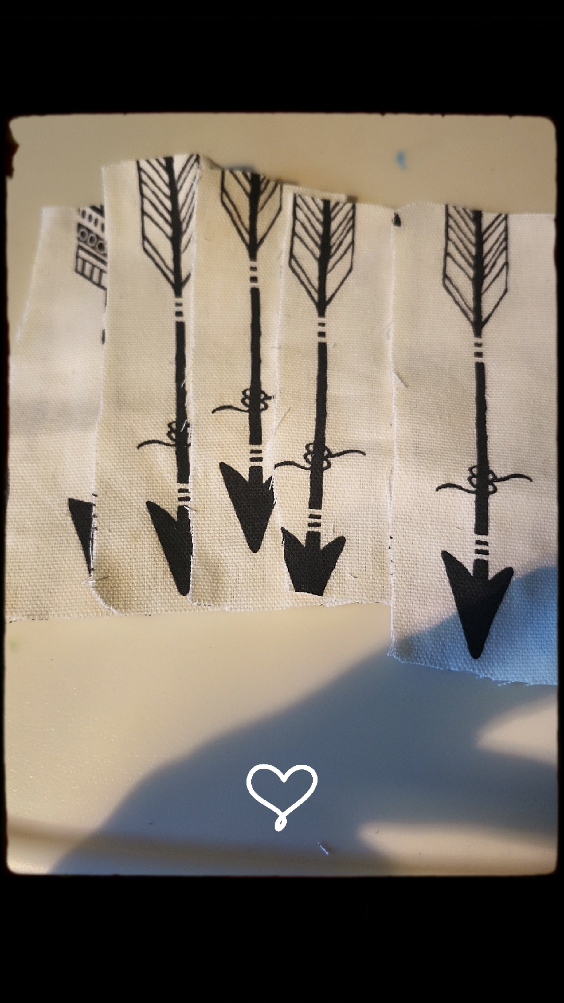 Arrow Print Fabric Bookmark | Handmade Reading Accessory | Cute Book Lover Gift | Reusable Cloth Bookmark for Readers