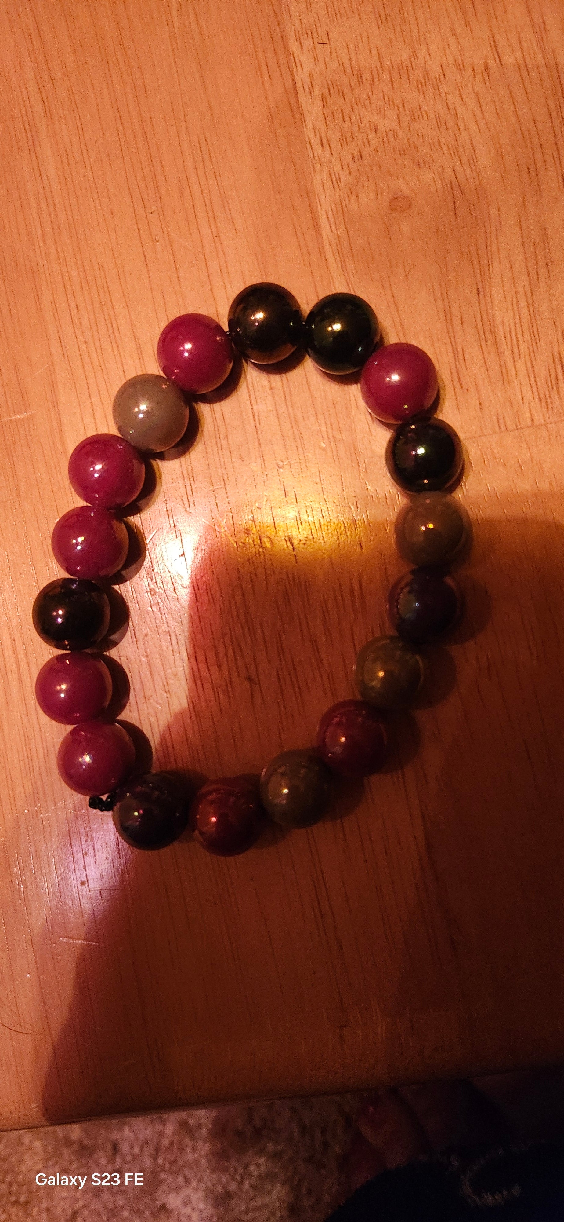 Dark Multicolor Beaded Bracelet | Bold Everyday Jewelry