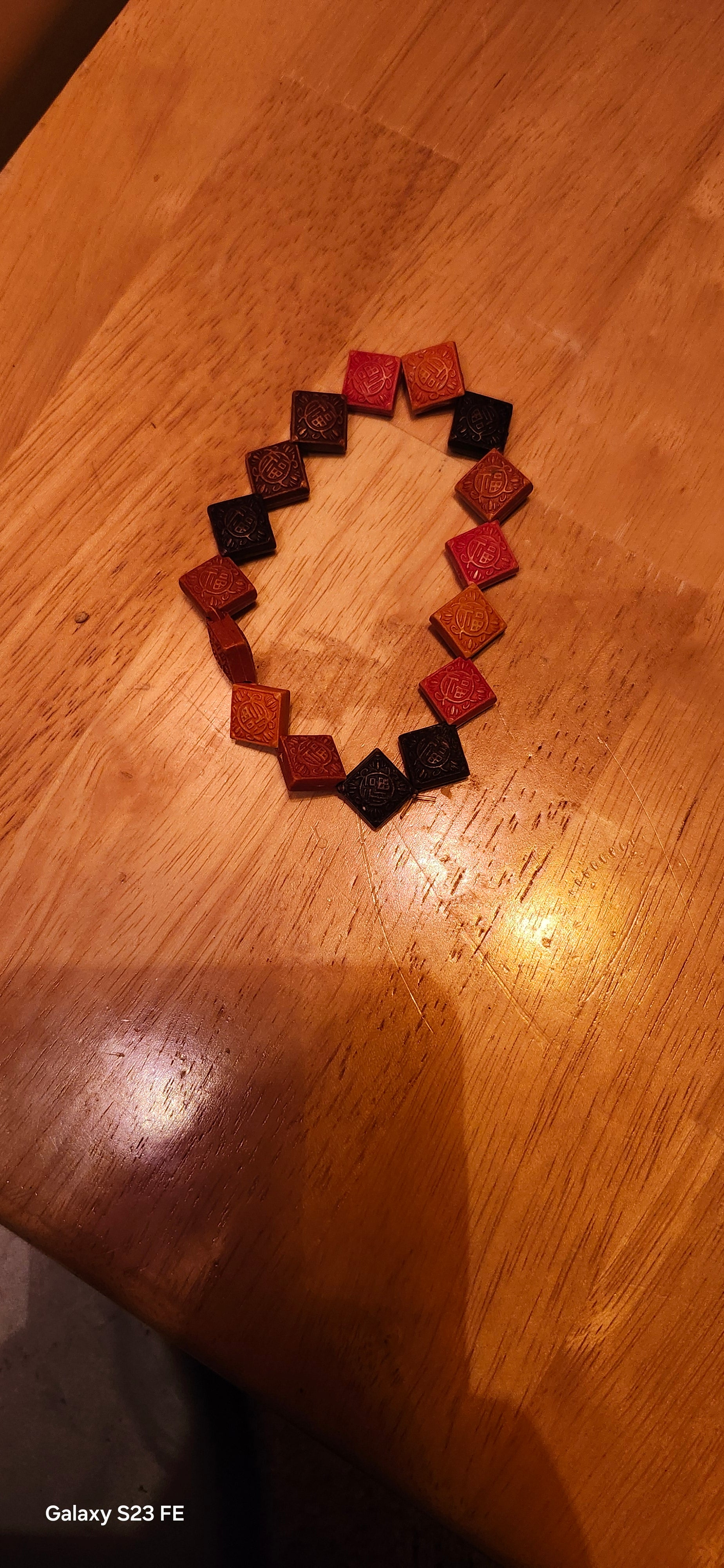 Handcrafted Wooden Bead Stretch Bracelet – Boho Earth Tone Unisex Fashion Jewelry
