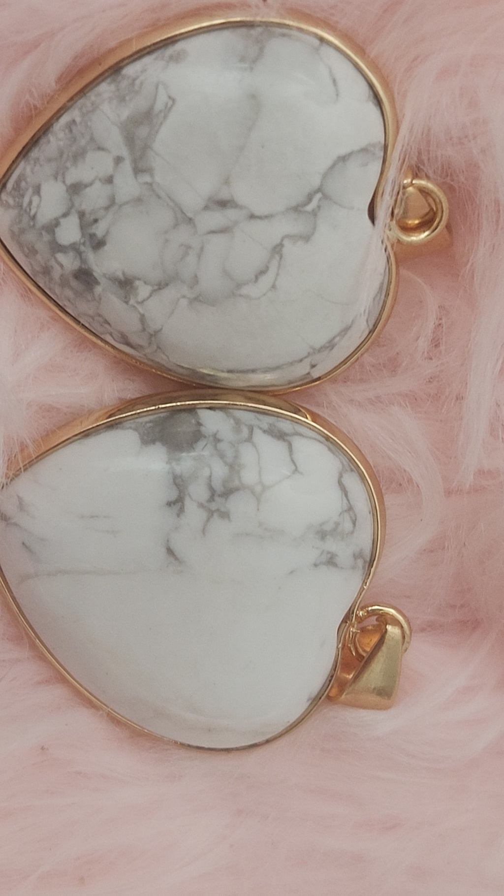 White Marble Heart Pendant Necklace | Elegant Minimalist Jewelry Gift for Women