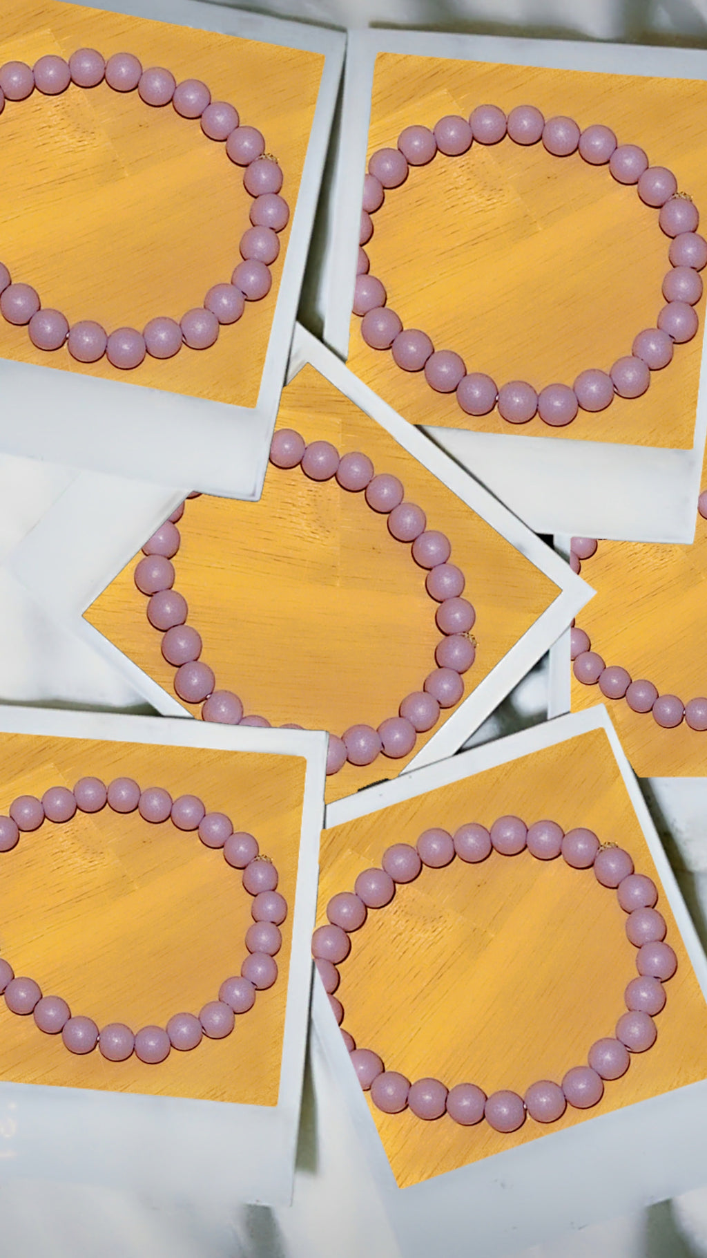 Purple Beaded Bracelet – Simple Minimalist Stretch Bracelet