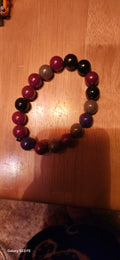 Dark Multicolor Beaded Bracelet | Bold Everyday Jewelry