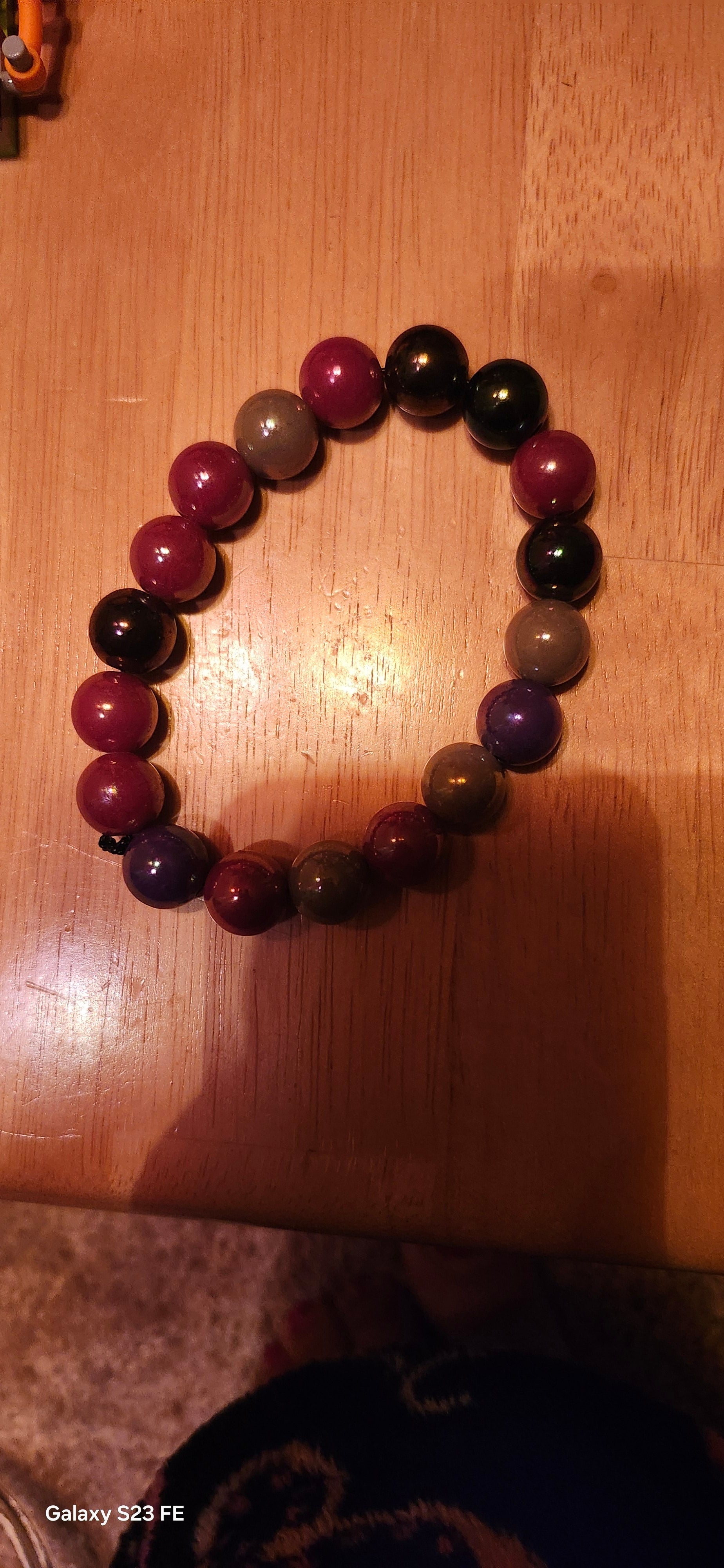 Dark Multicolor Beaded Bracelet | Bold Everyday Jewelry
