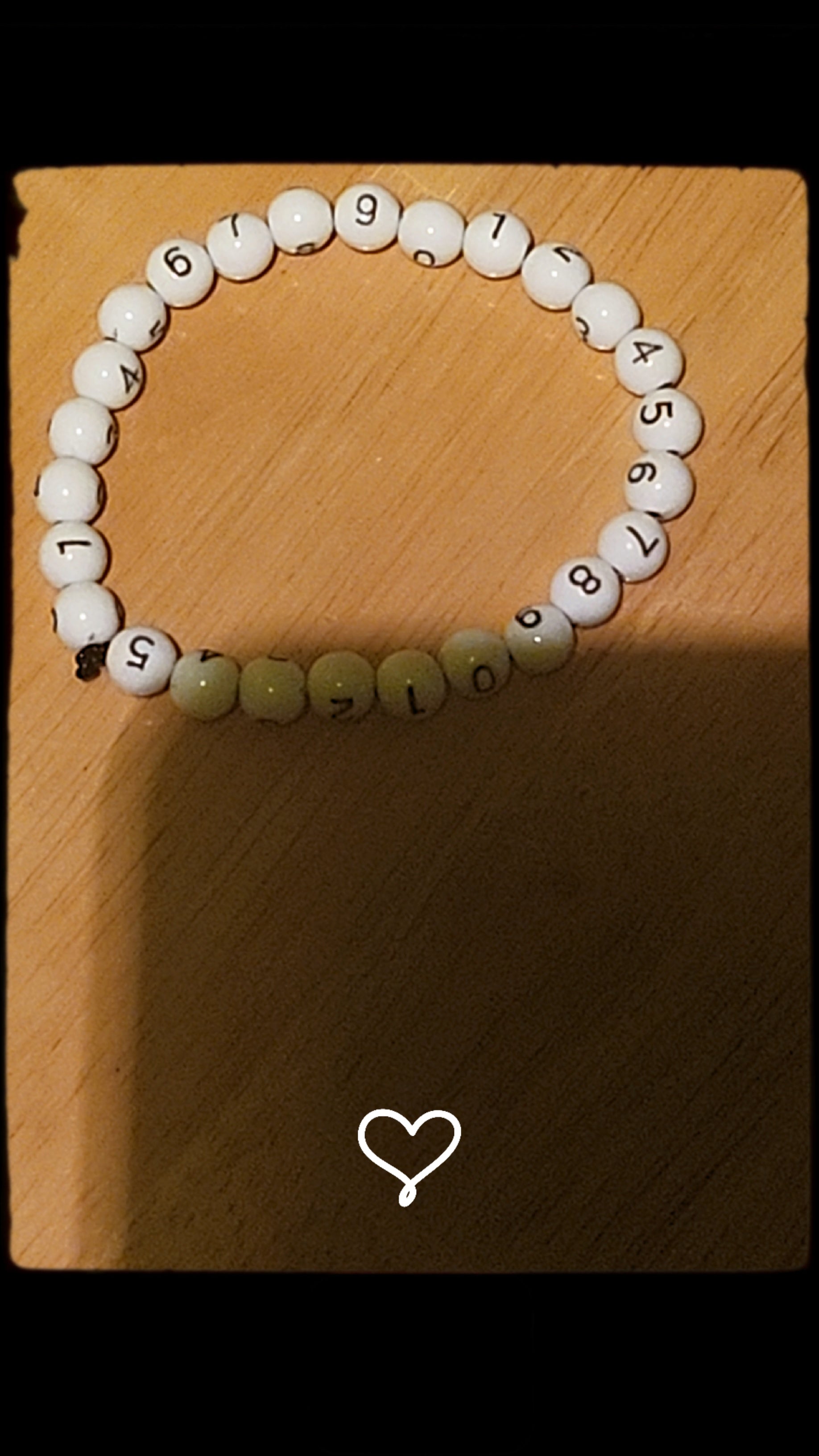 Minimalist Number Bracelet – Custom Simple Beaded Teacher Bracelet | Educational Gift Jewelry