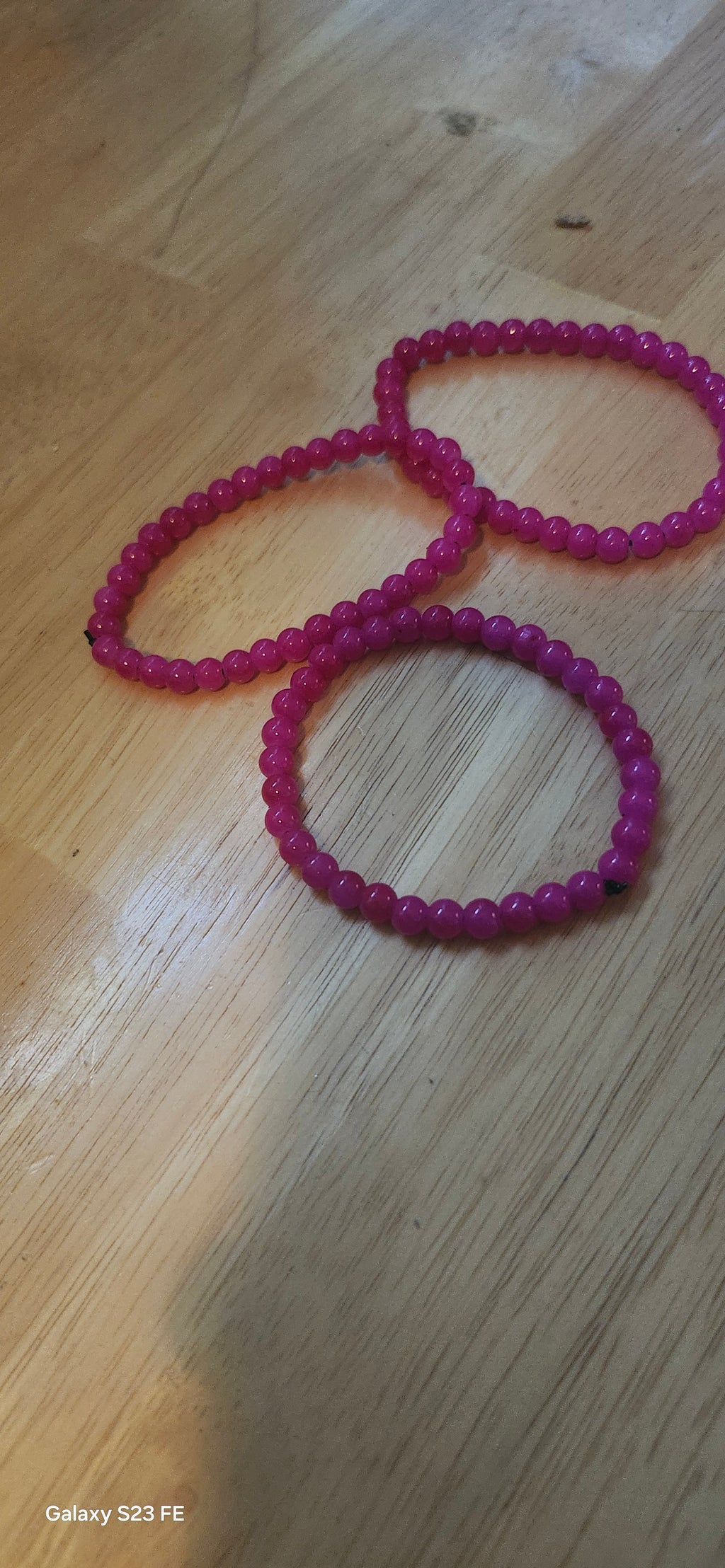 Simple Pink Beaded Bracelet – Minimalist Handmade Bracelet for Women & Girls