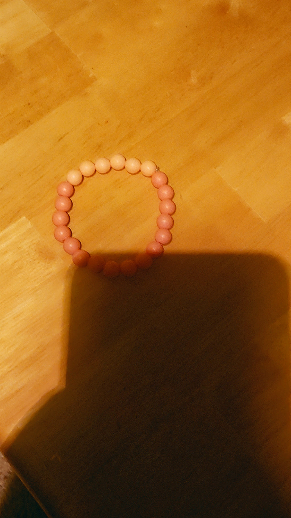 Simple Pink Beaded Bracelet for Women | Minimalist Adjustable Bracelet | Cute Everyday Jewelry Gift for Her