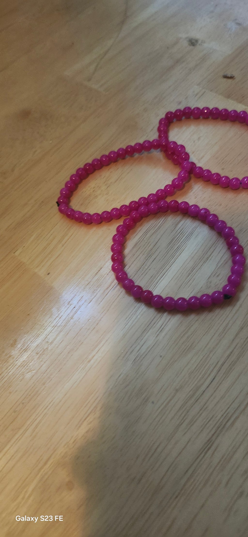 Simple Pink Beaded Bracelet – Minimalist Handmade Bracelet for Women & Girls