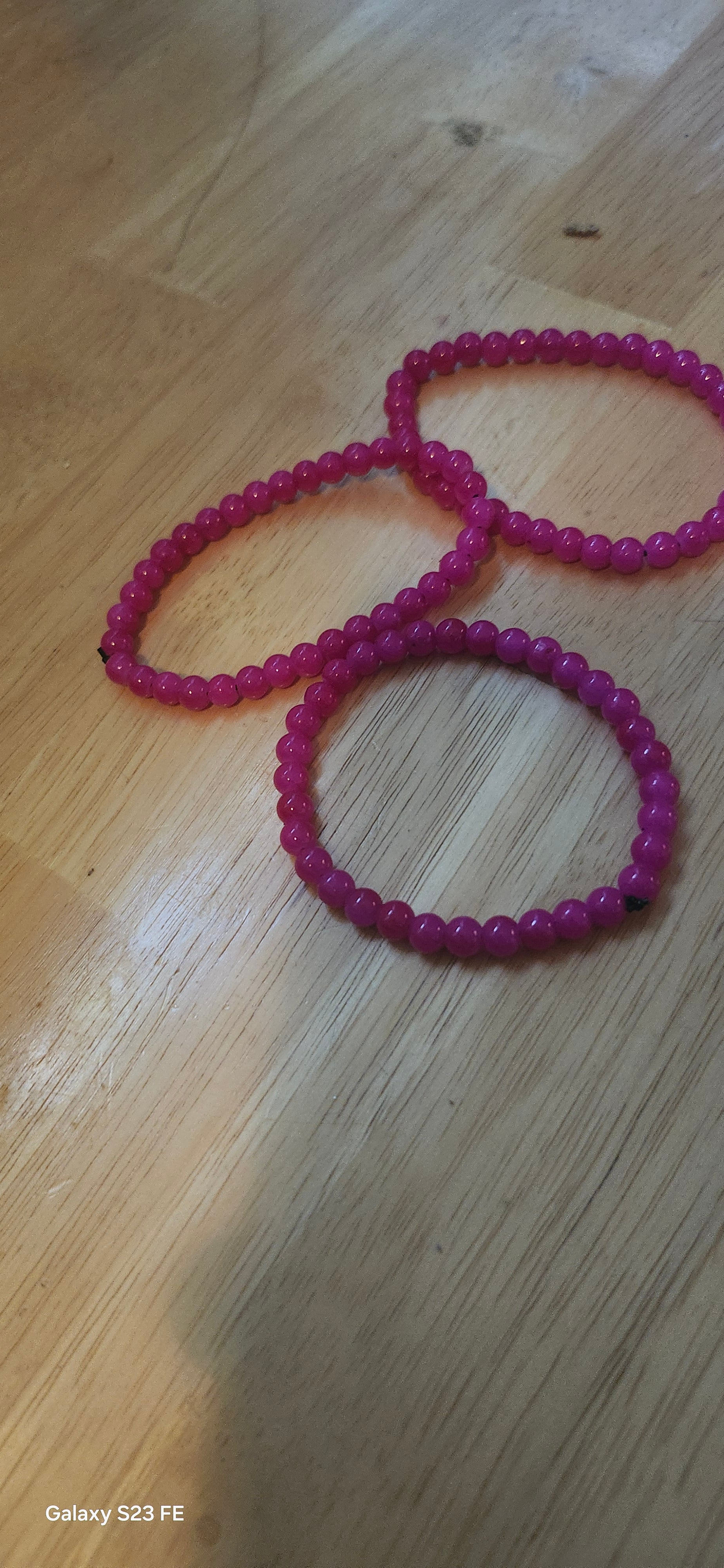 Simple Pink Beaded Bracelet – Minimalist Handmade Bracelet for Women & Girls
