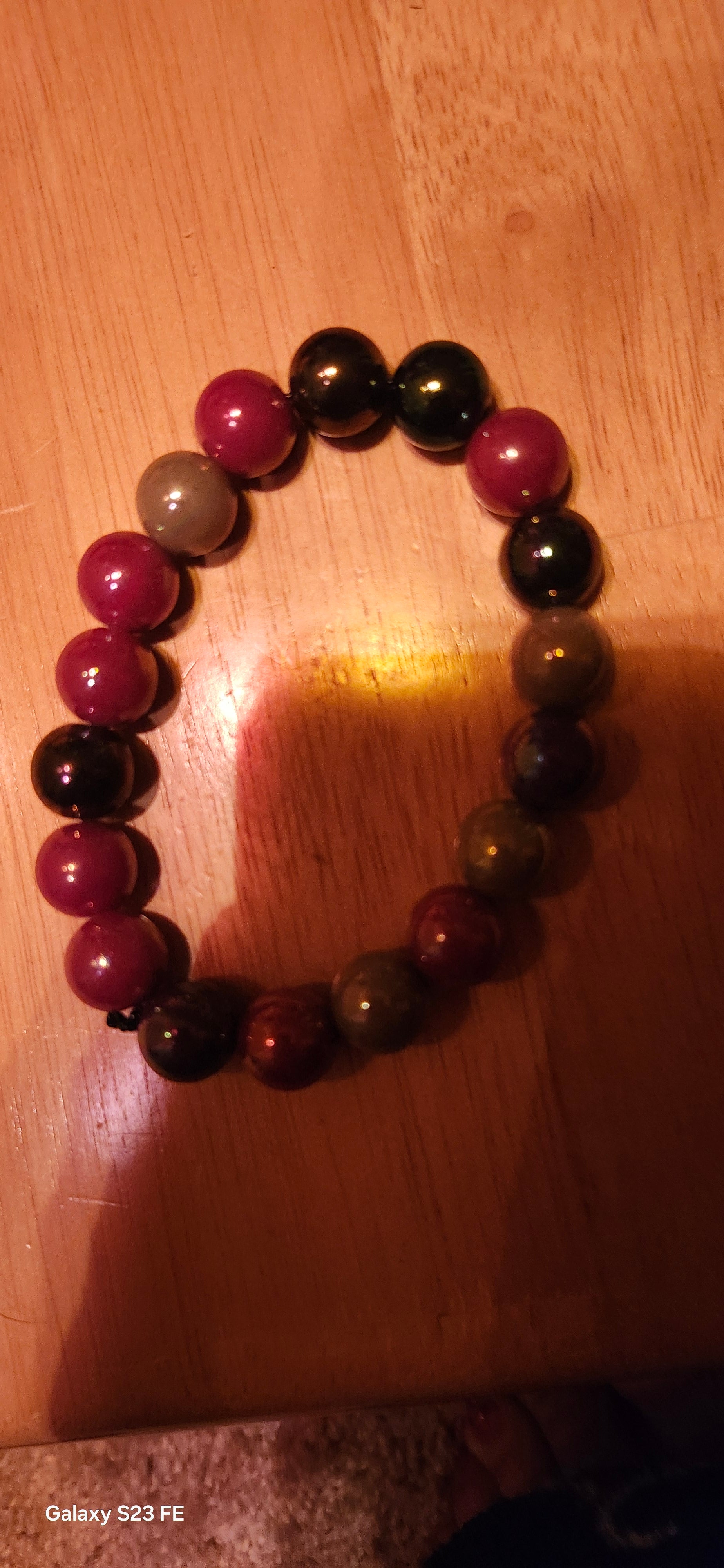 Dark Multicolor Beaded Bracelet | Bold Everyday Jewelry
