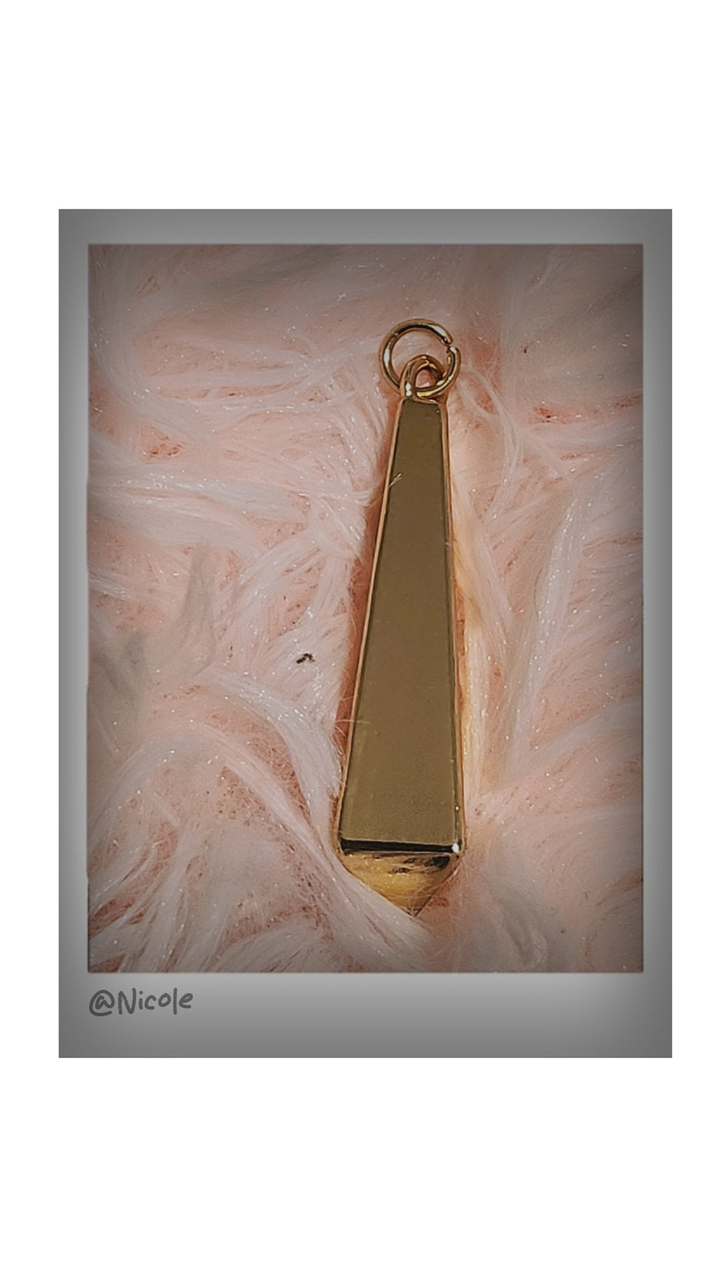 Minimalist Gold Pendant Charm, Geometric Trapezoid Charm, Gold Necklace Pendant, DIY Jewelry Charm, Modern Gold Jewelry Finding