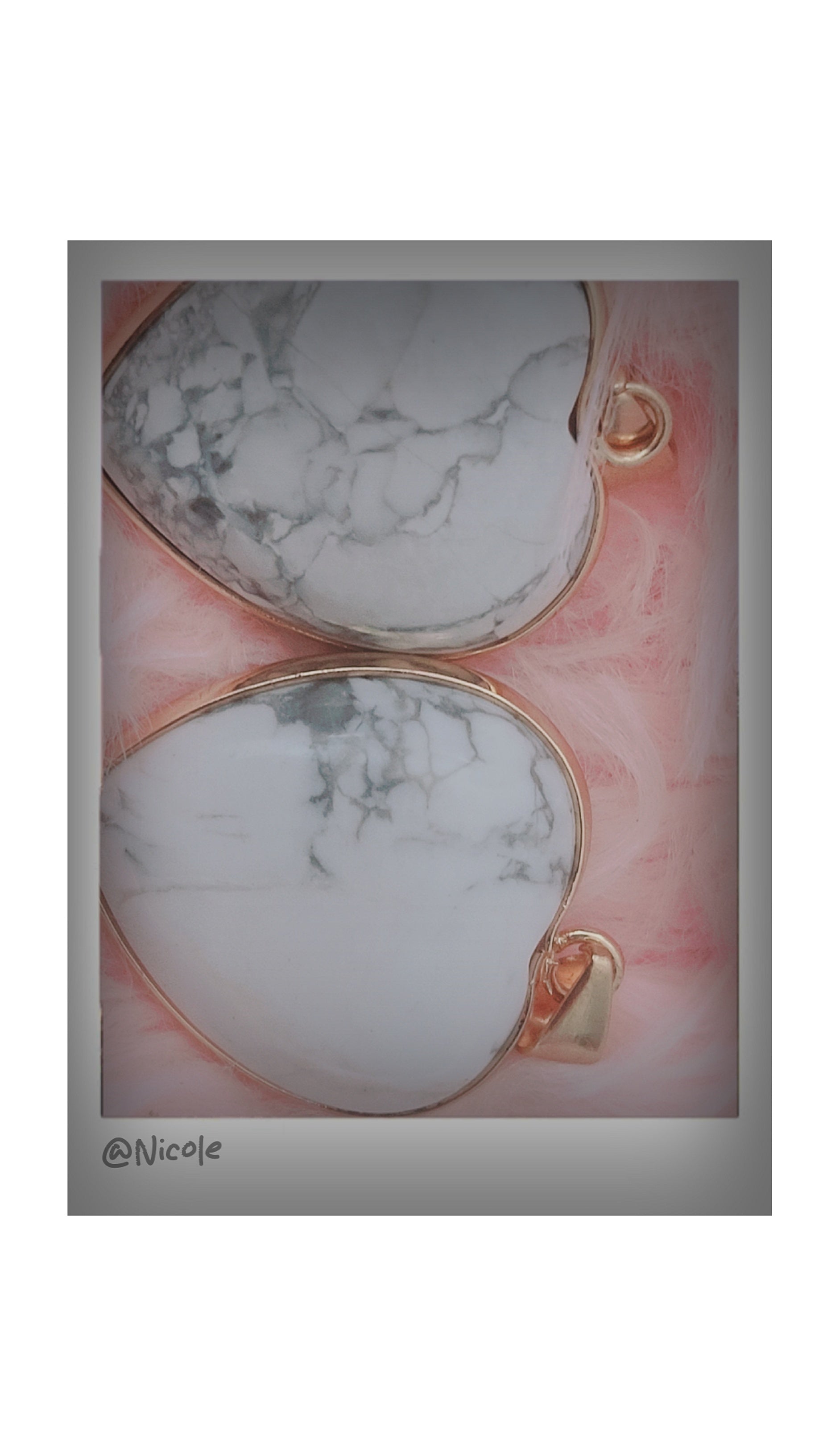 White Marble Heart Pendant Necklace | Elegant Minimalist Jewelry Gift for Women