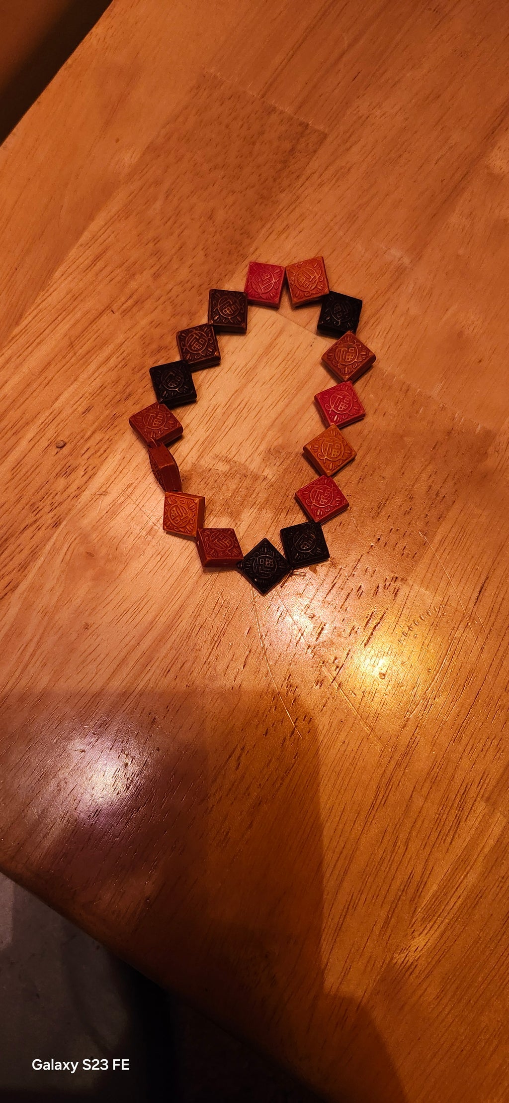 Handcrafted Wooden Bead Stretch Bracelet – Boho Earth Tone Unisex Fashion Jewelry