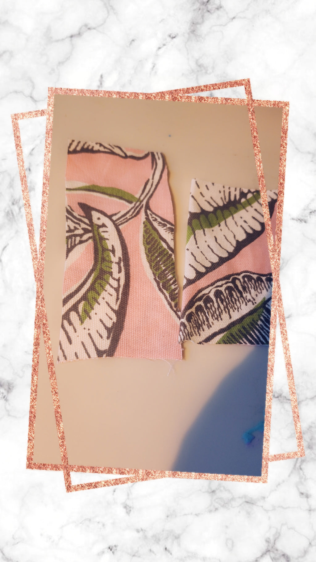 Pink & Green Leaf Fabric Bookmark | Handmade Botanical Bookmark | Cute Reading Accessory | Book Lover Gift | Cloth Bookmark