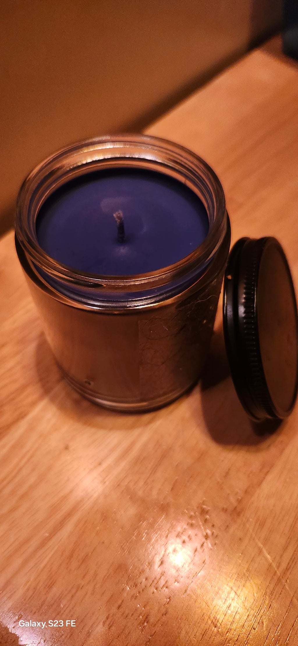 Christmas Smell Blue Candle – Festive Holiday Scented Candle