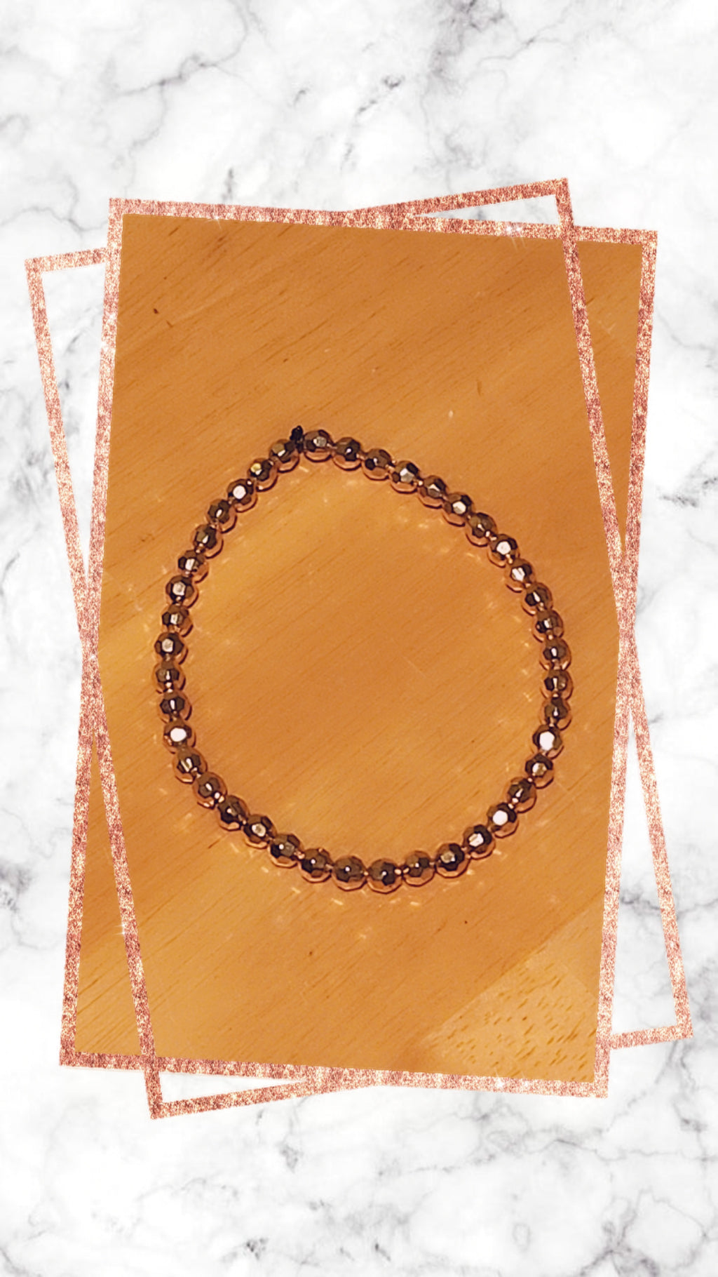 Golden Bead Bracelet for Women | Minimalist Stretch Bracelet |