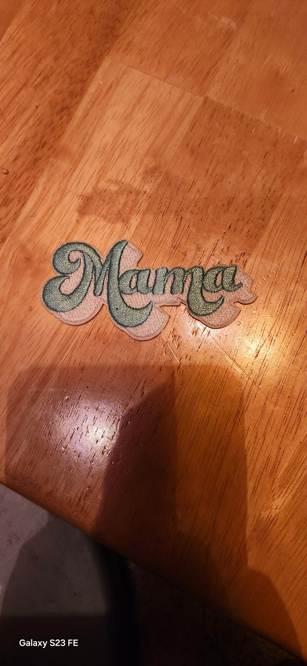 Mama Sewing Patch | Cute Embroidered Iron-On Patch for Jackets, Bags & Hats