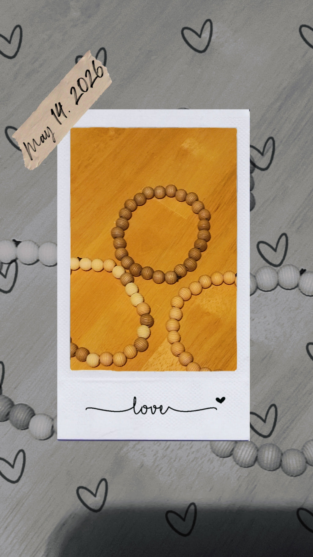 Neutral Tone Wooden Bead Bracelet | Handmade Stretch Bracelets | Minimalist Natural Jewelry