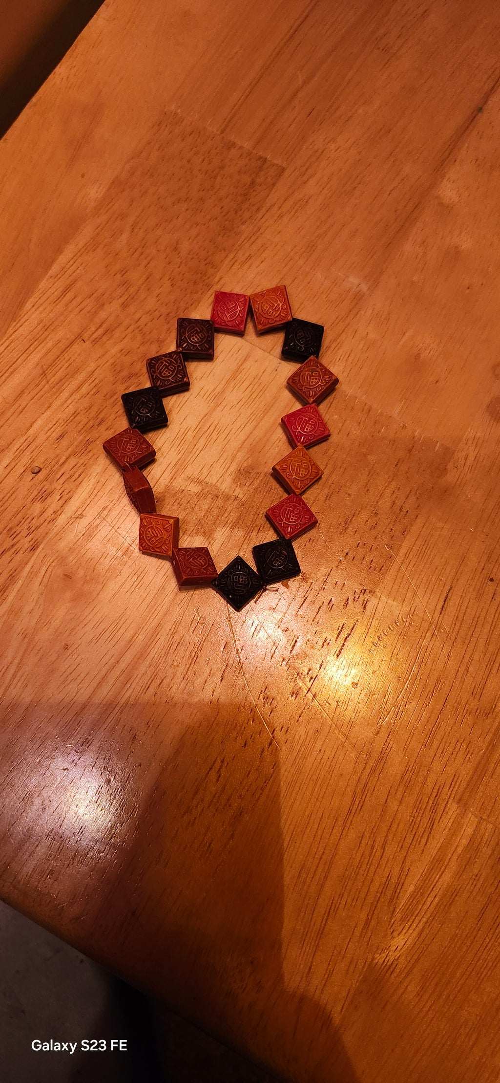 Handcrafted Wooden Bead Stretch Bracelet – Boho Earth Tone Unisex Fashion Jewelry