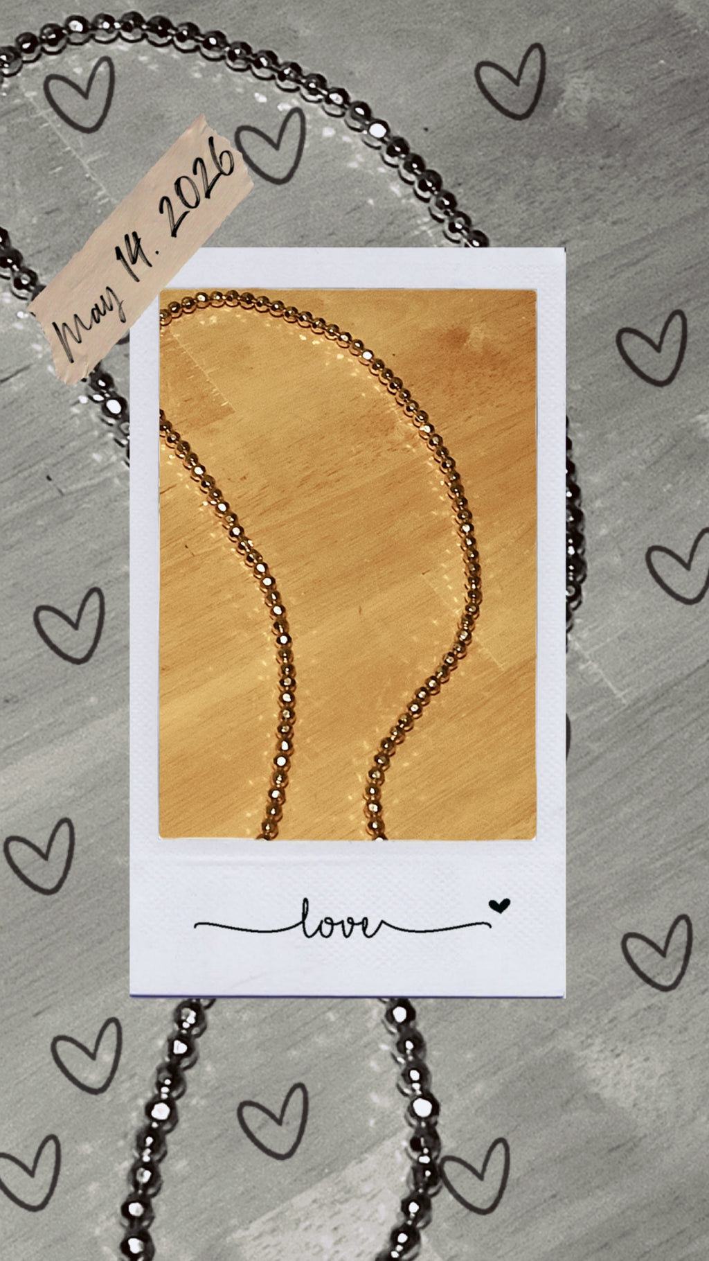 Gold Beaded Necklace for Women | Elegant Minimalist Jewelry Piece