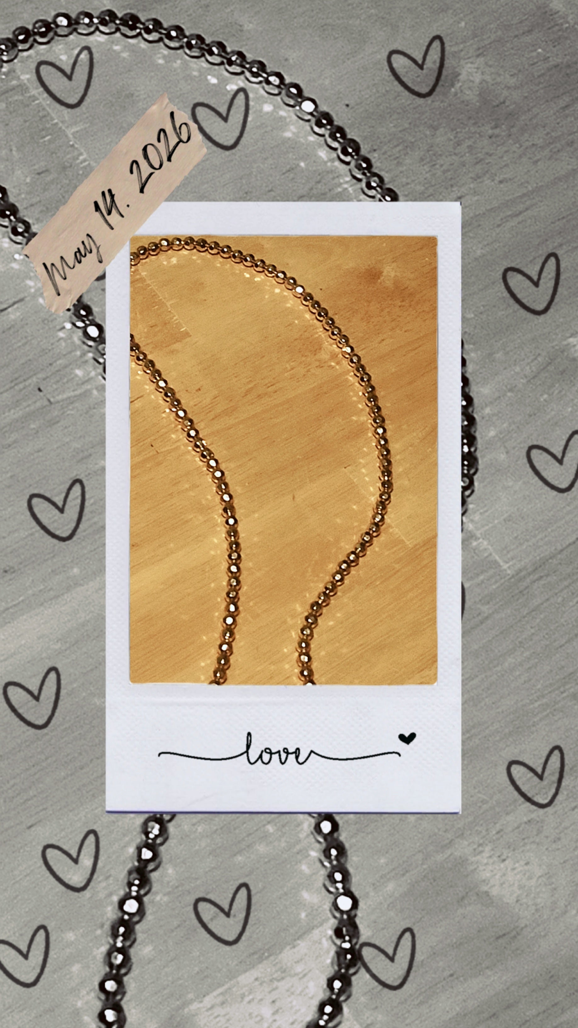 Gold Beaded Necklace for Women | Elegant Minimalist Jewelry Piece
