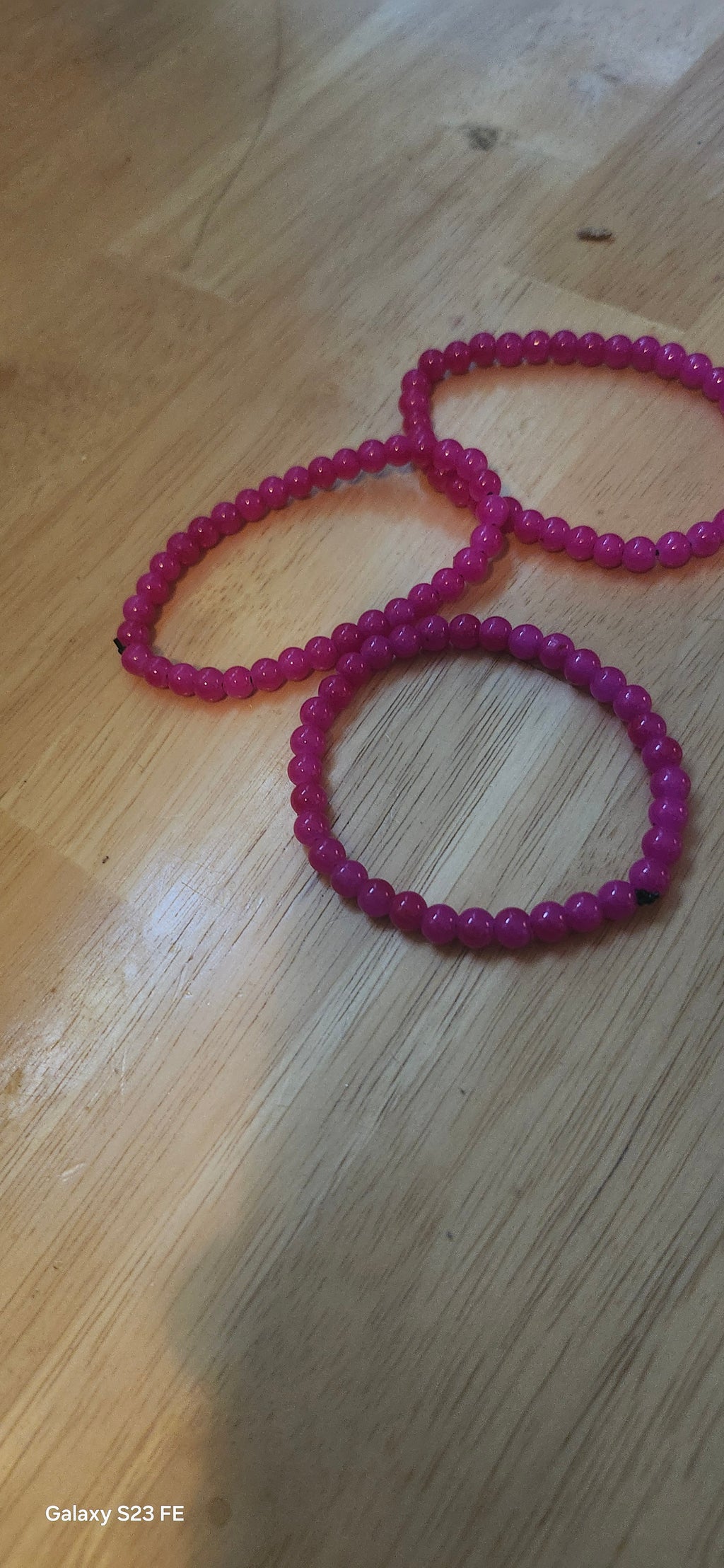 Simple Pink Beaded Bracelet – Minimalist Handmade Bracelet for Women & Girls