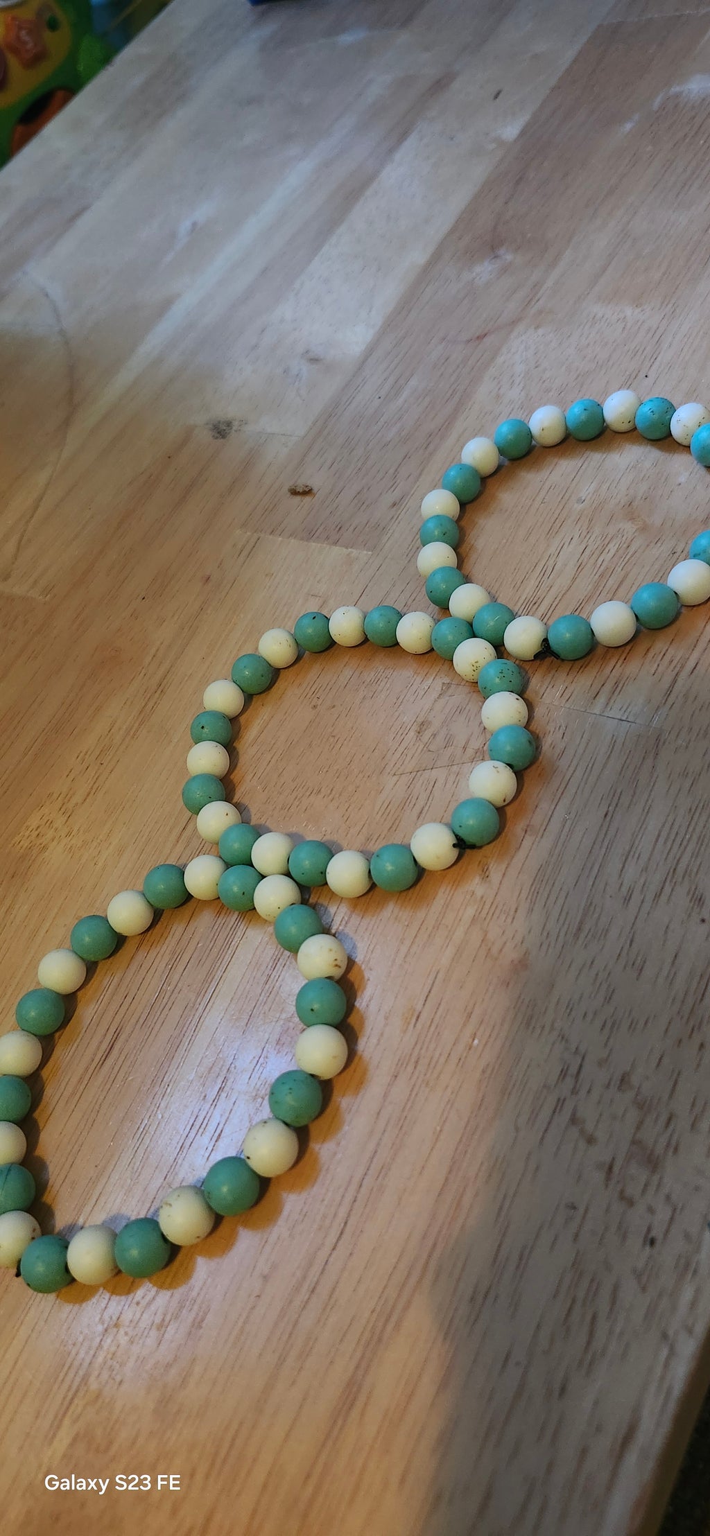 Handmade Green & White Beaded Bracelet | Minimalist Stretch Bracelet for Women | Graceform Boutique