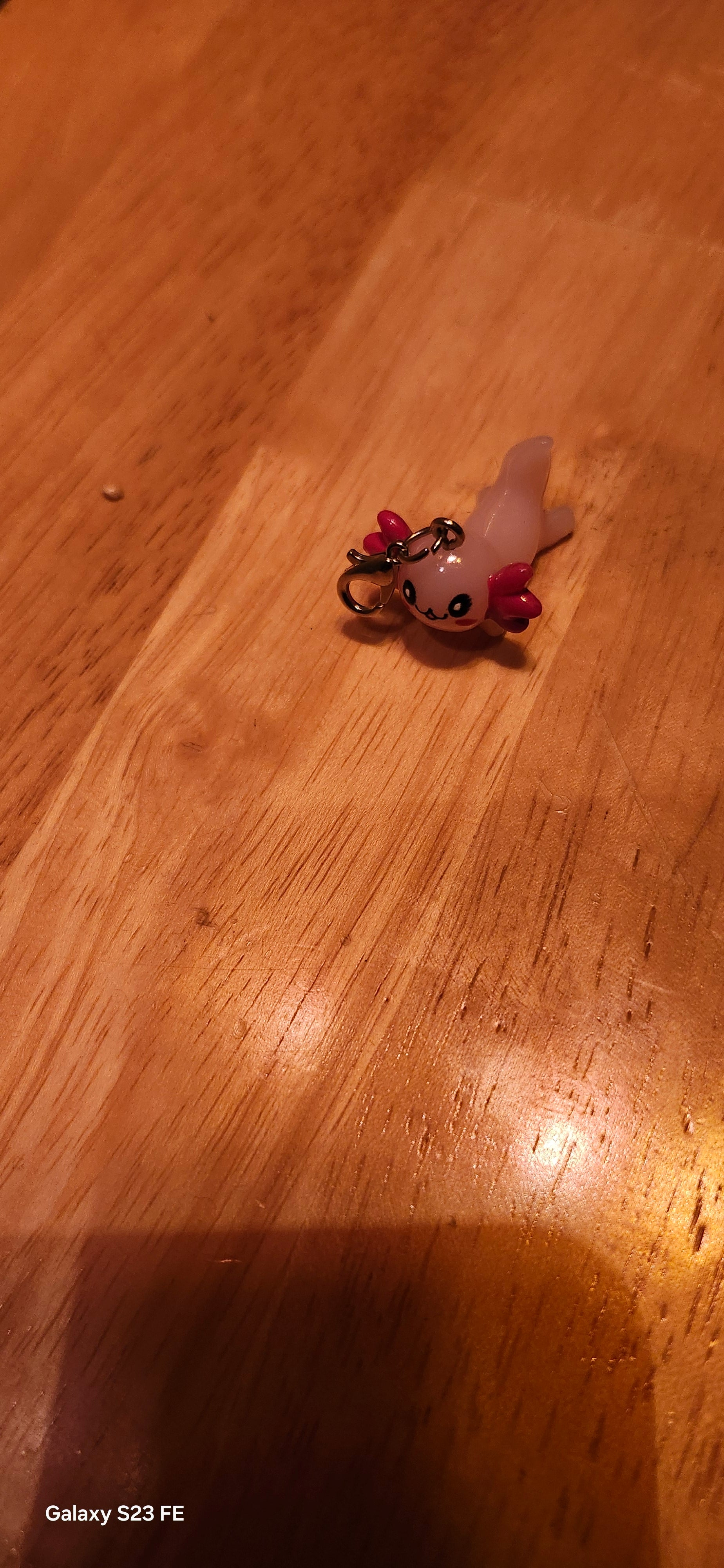 Cute Axolotl Charm Keychain | Kawaii Mini Animal Pendant Accessory