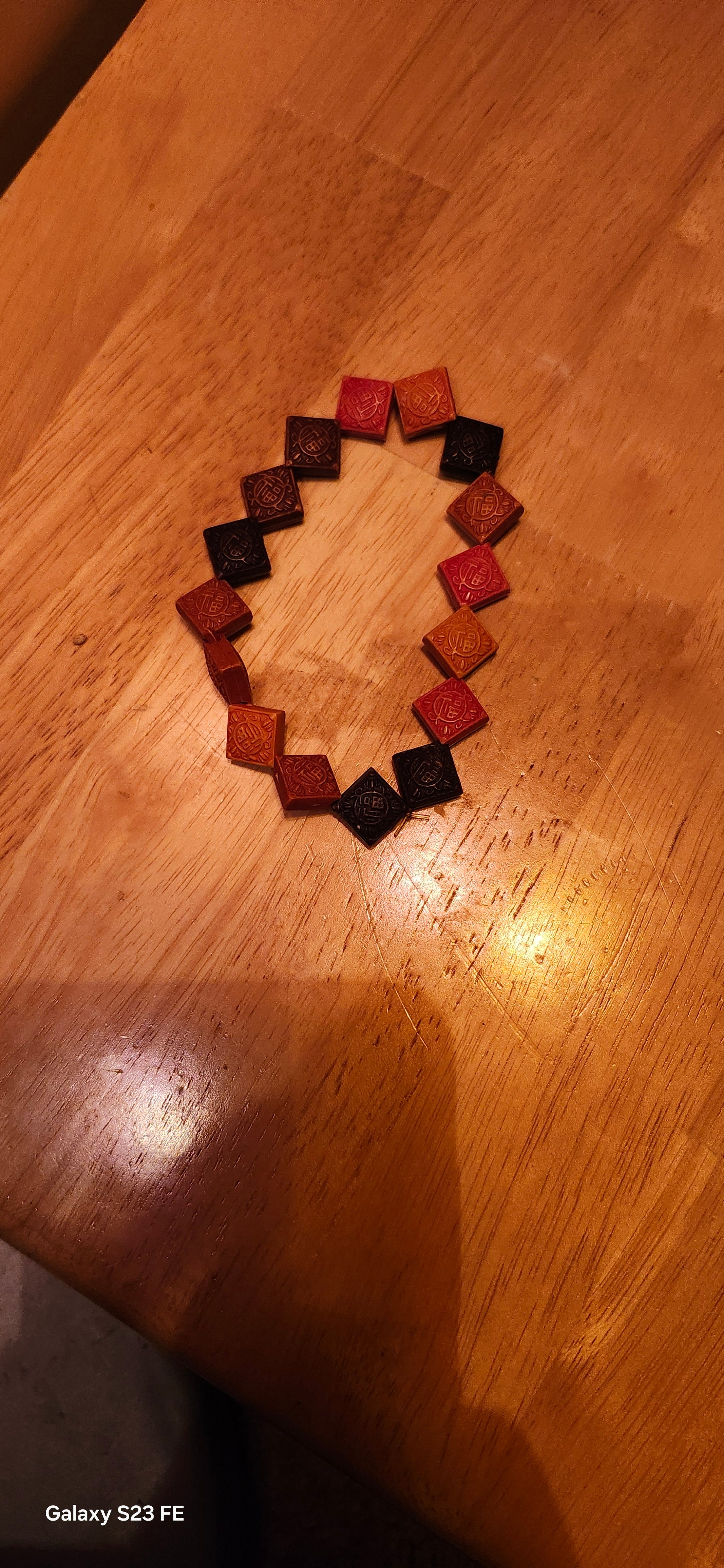 Handcrafted Wooden Bead Stretch Bracelet – Boho Earth Tone Unisex Fashion Jewelry