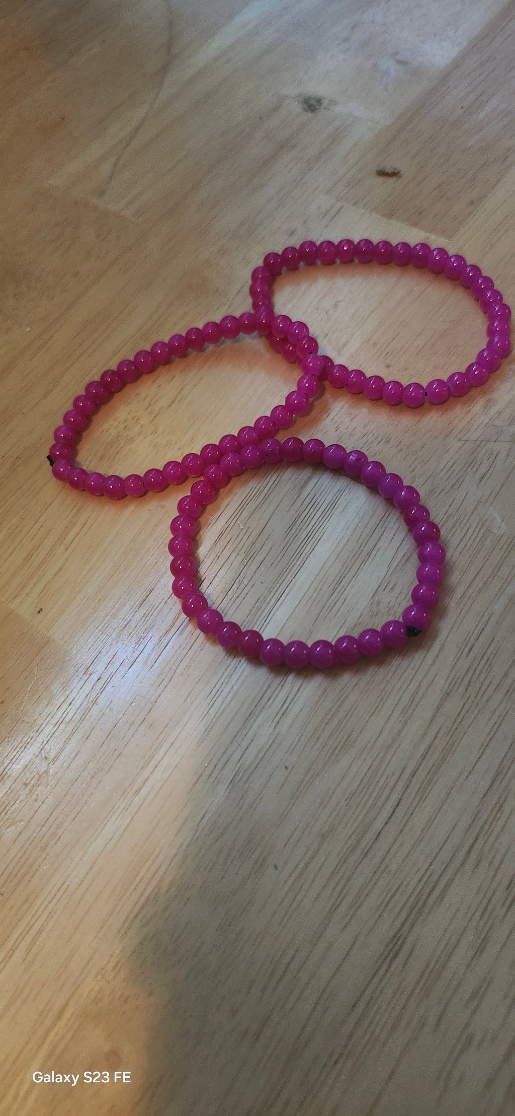 Simple Pink Beaded Bracelet – Minimalist Handmade Bracelet for Women & Girls