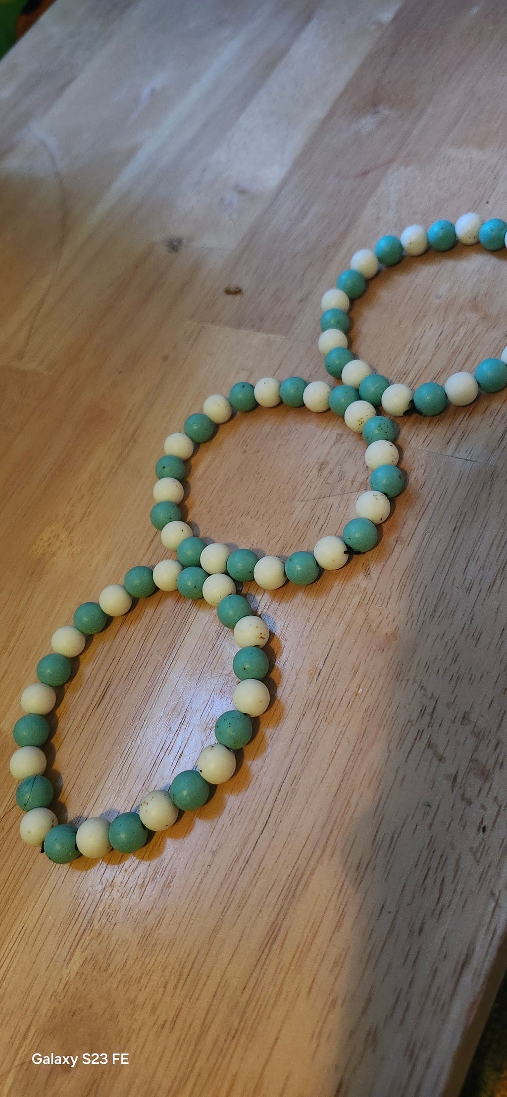 Handmade Green & White Beaded Bracelet | Minimalist Stretch Bracelet for Women | Graceform Boutique