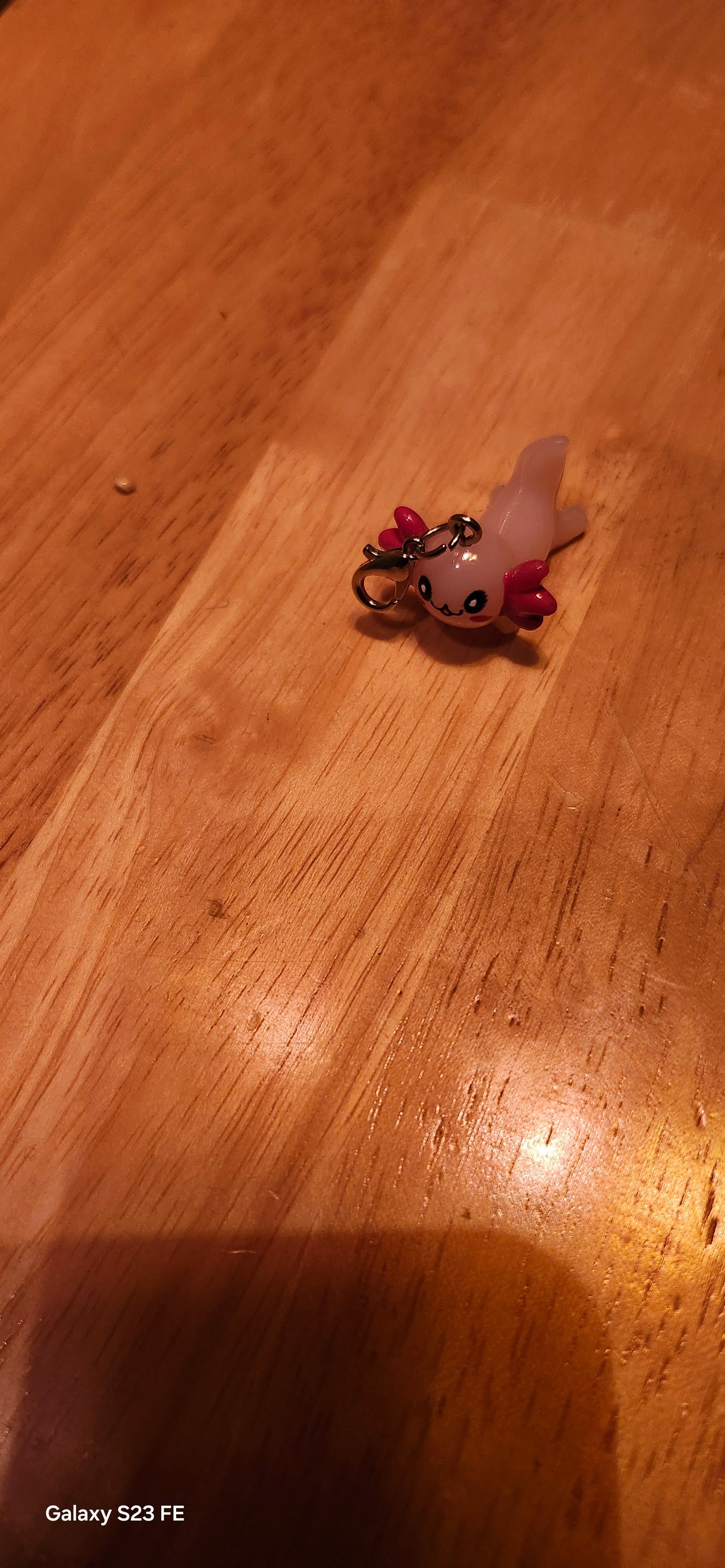 Cute Axolotl Charm Keychain | Kawaii Mini Animal Pendant Accessory