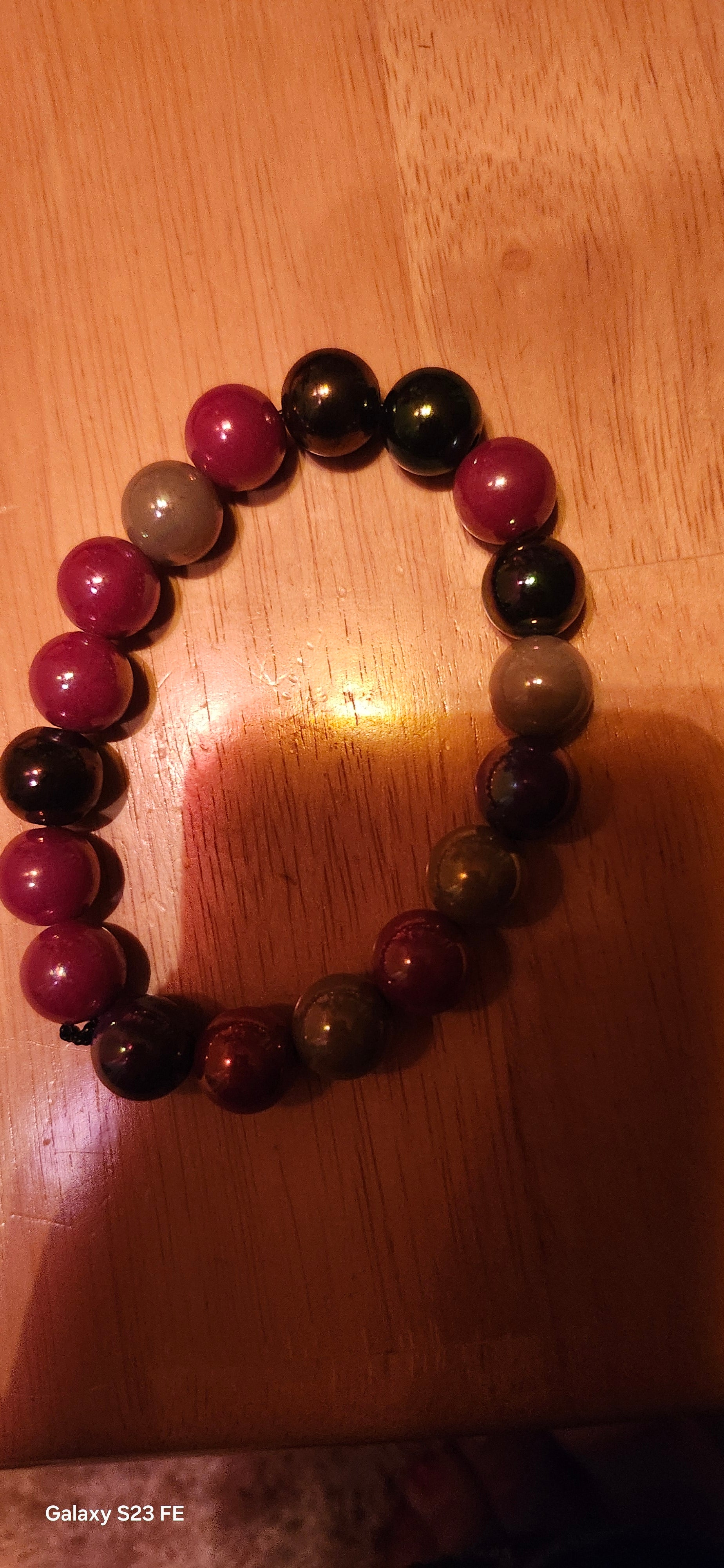 Dark Multicolor Beaded Bracelet | Bold Everyday Jewelry