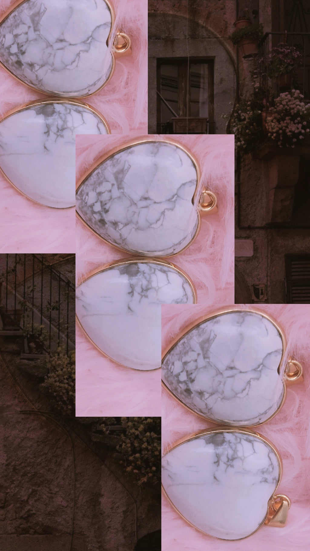 White Marble Heart Pendant Necklace | Elegant Minimalist Jewelry Gift for Women
