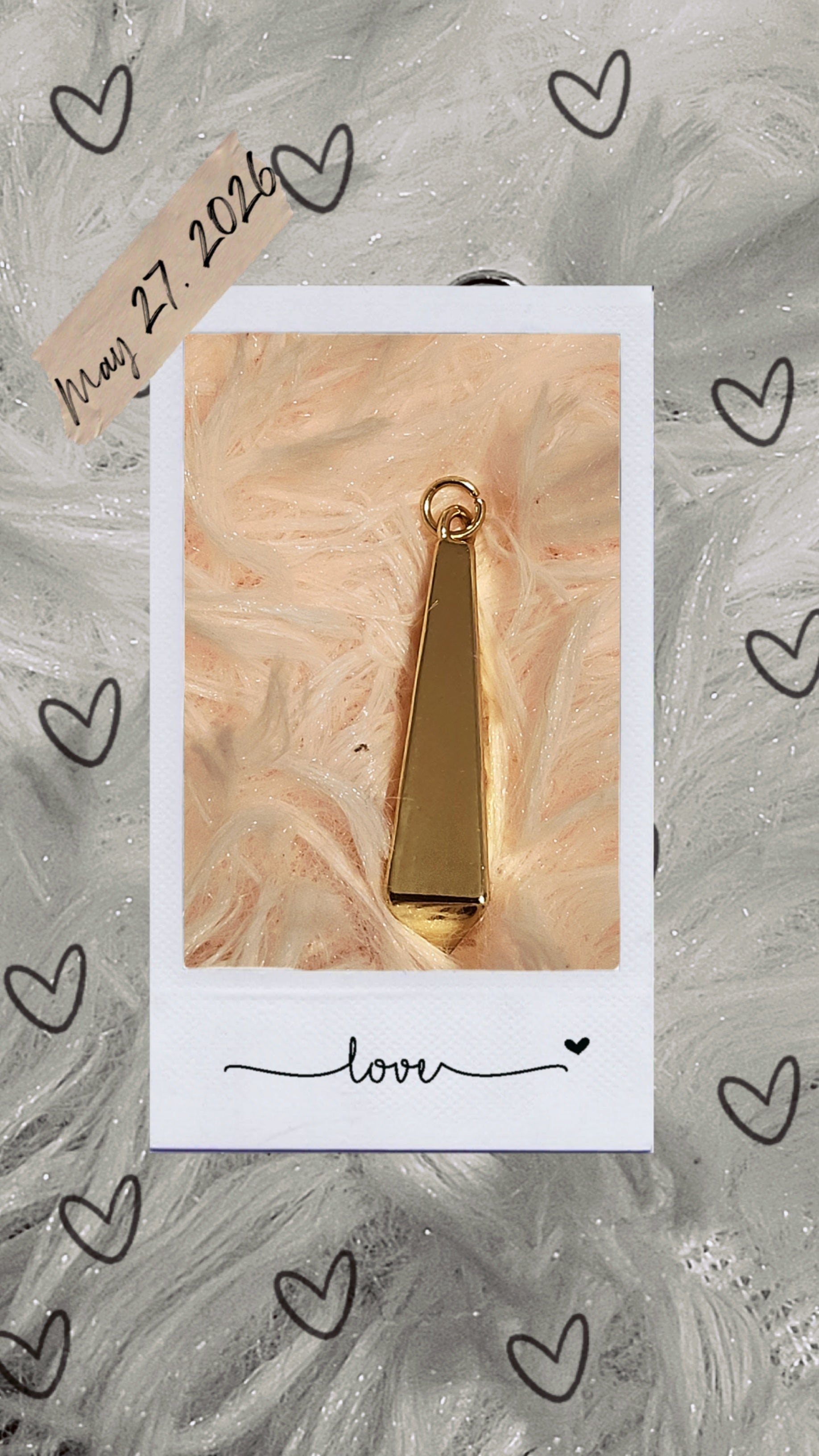 Minimalist Gold Pendant Charm, Geometric Trapezoid Charm, Gold Necklace Pendant, DIY Jewelry Charm, Modern Gold Jewelry Finding