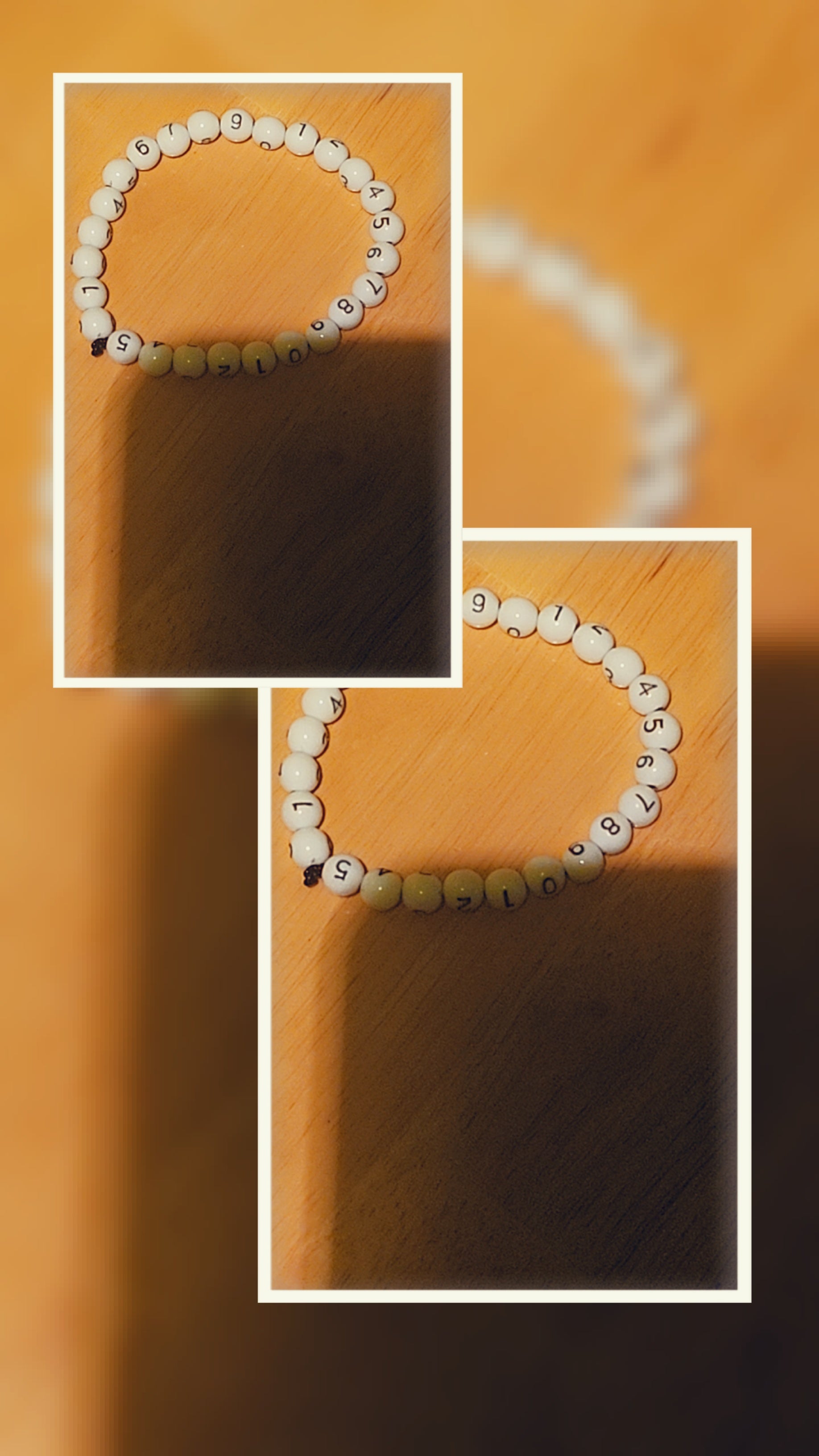 Minimalist Number Bracelet – Custom Simple Beaded Teacher Bracelet | Educational Gift Jewelry