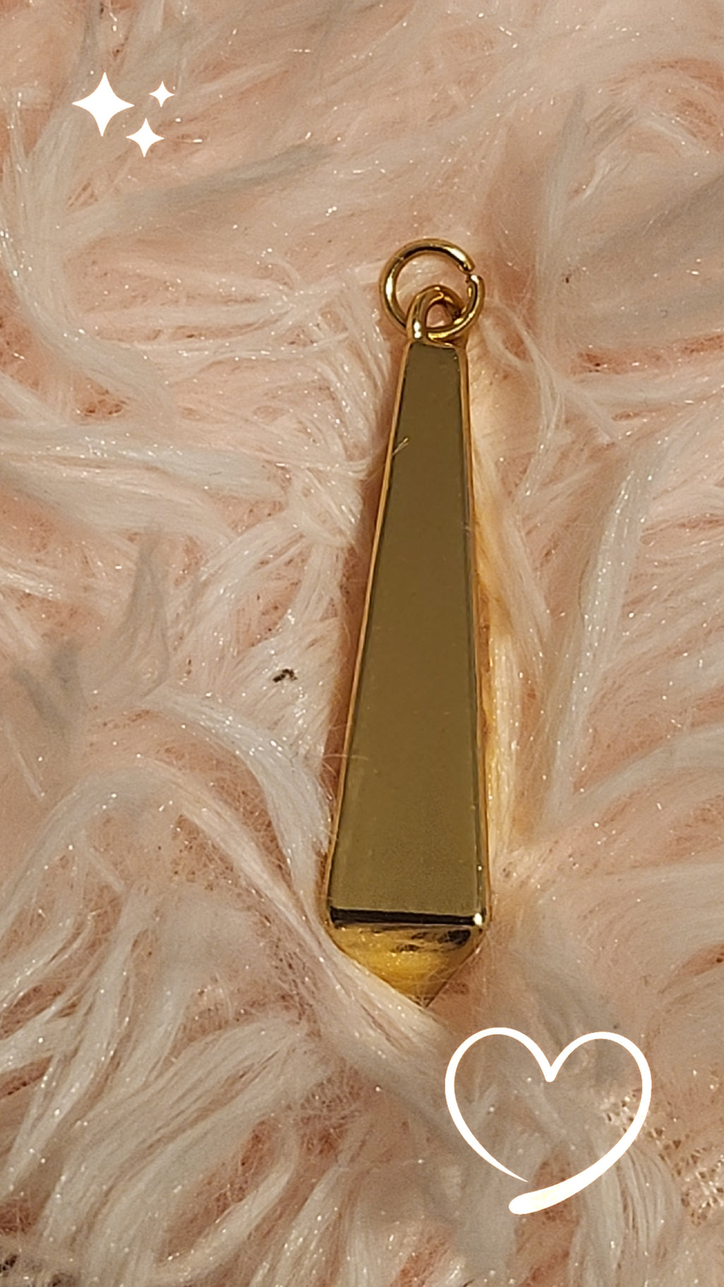 Minimalist Gold Pendant Charm, Geometric Trapezoid Charm, Gold Necklace Pendant, DIY Jewelry Charm, Modern Gold Jewelry Finding