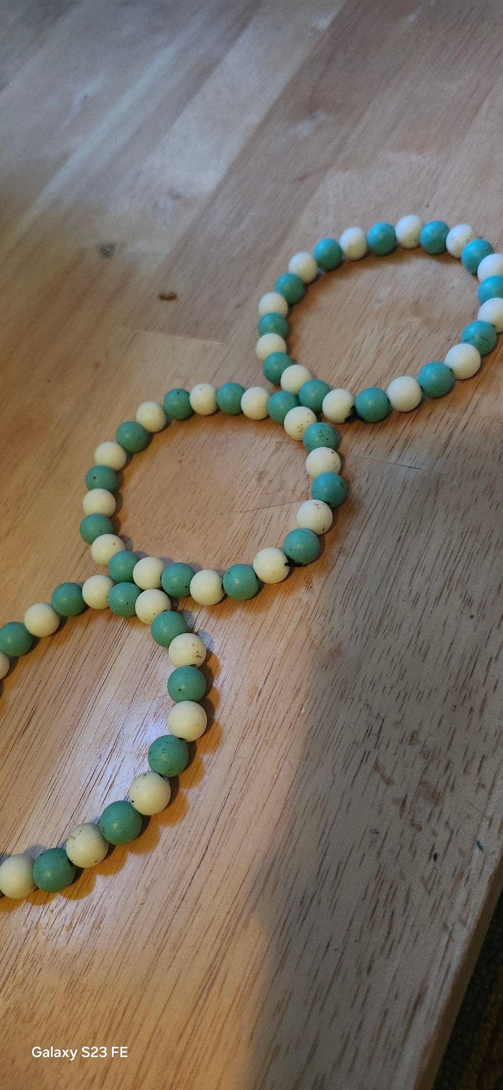 Handmade Green & White Beaded Bracelet | Minimalist Stretch Bracelet for Women | Graceform Boutique