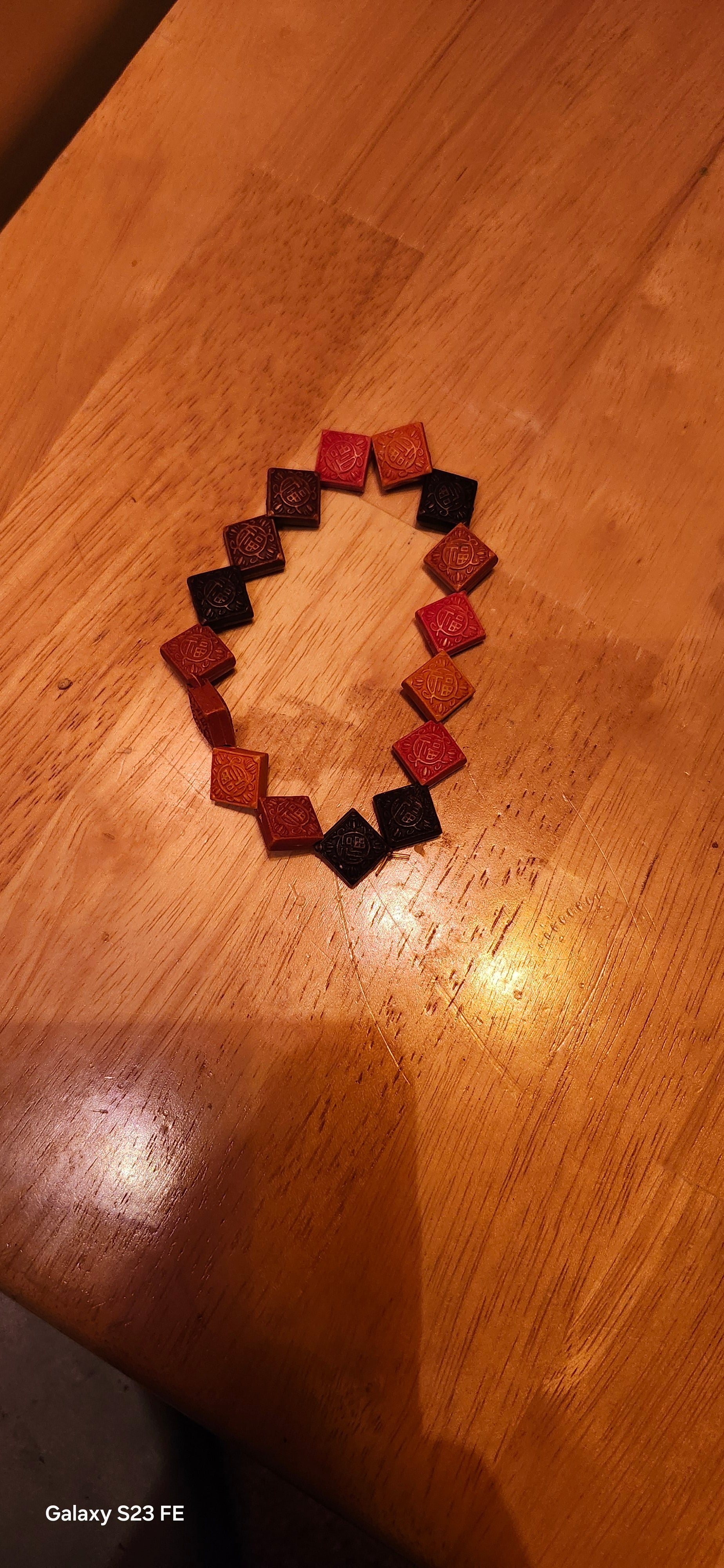 Handcrafted Wooden Bead Stretch Bracelet – Boho Earth Tone Unisex Fashion Jewelry