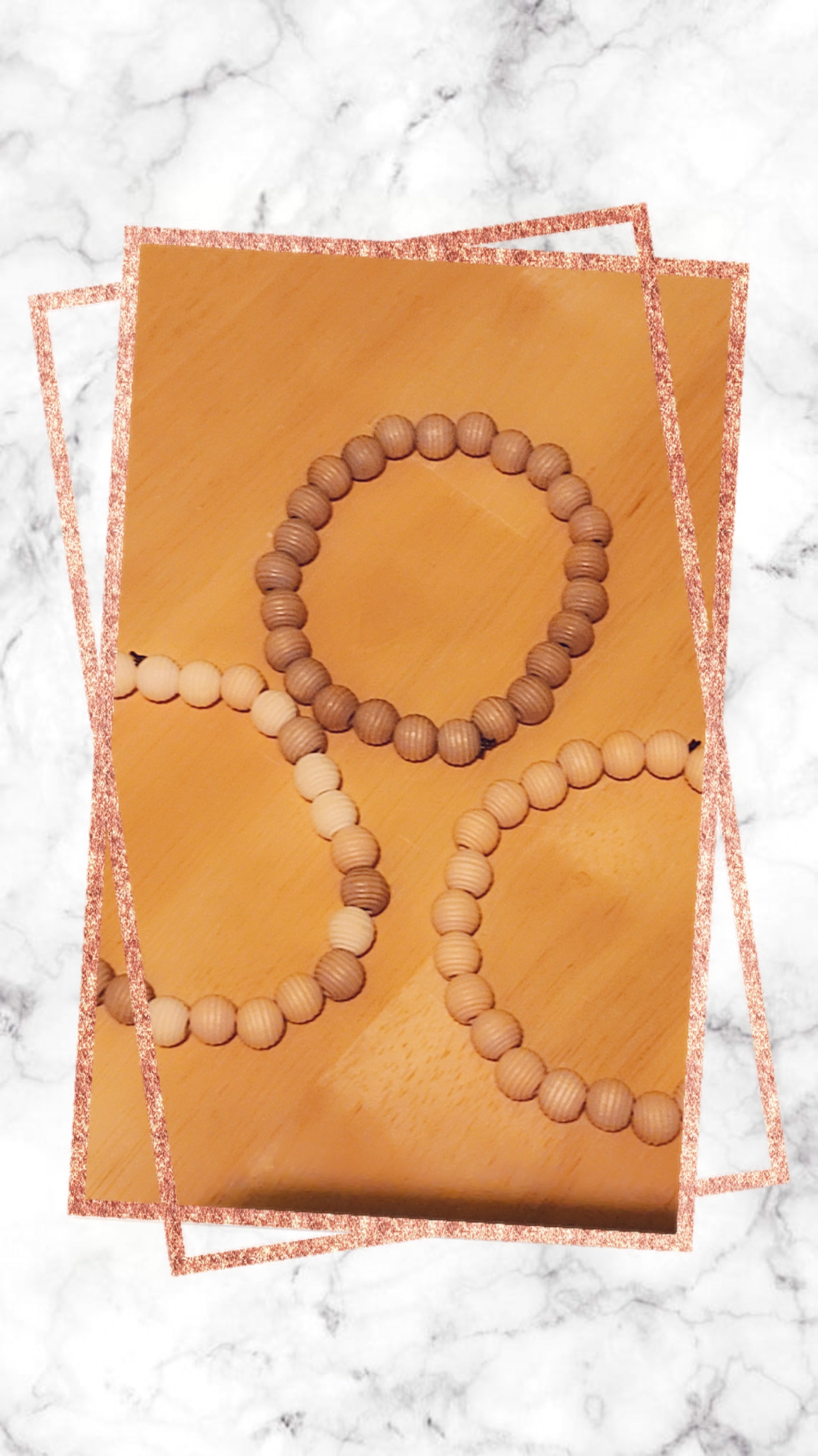 Neutral Tone Wooden Bead Bracelet | Handmade Stretch Bracelets | Minimalist Natural Jewelry