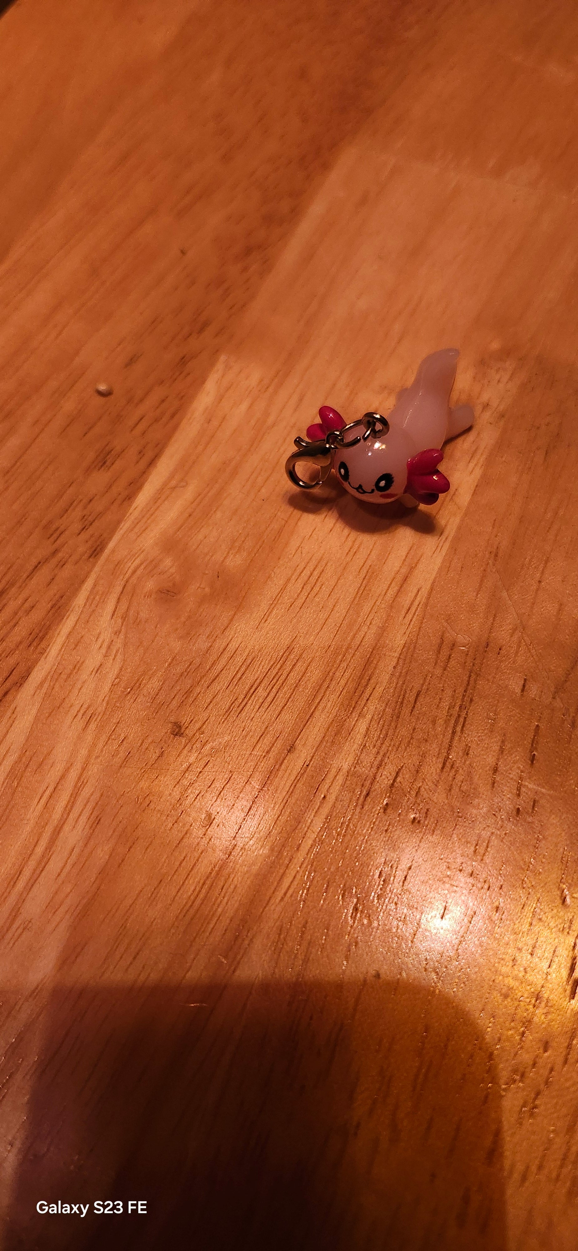 Cute Axolotl Charm Keychain | Kawaii Mini Animal Pendant Accessory