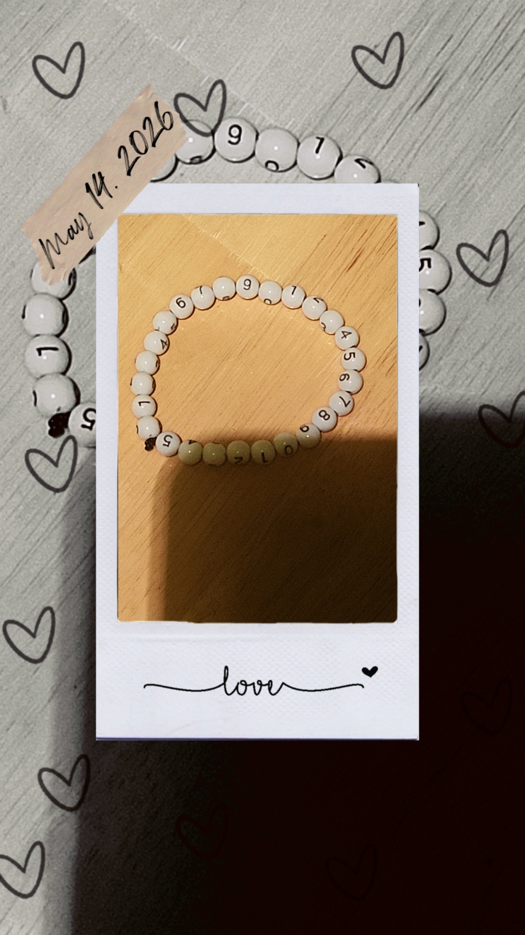 Minimalist Number Bracelet – Custom Simple Beaded Teacher Bracelet | Educational Gift Jewelry