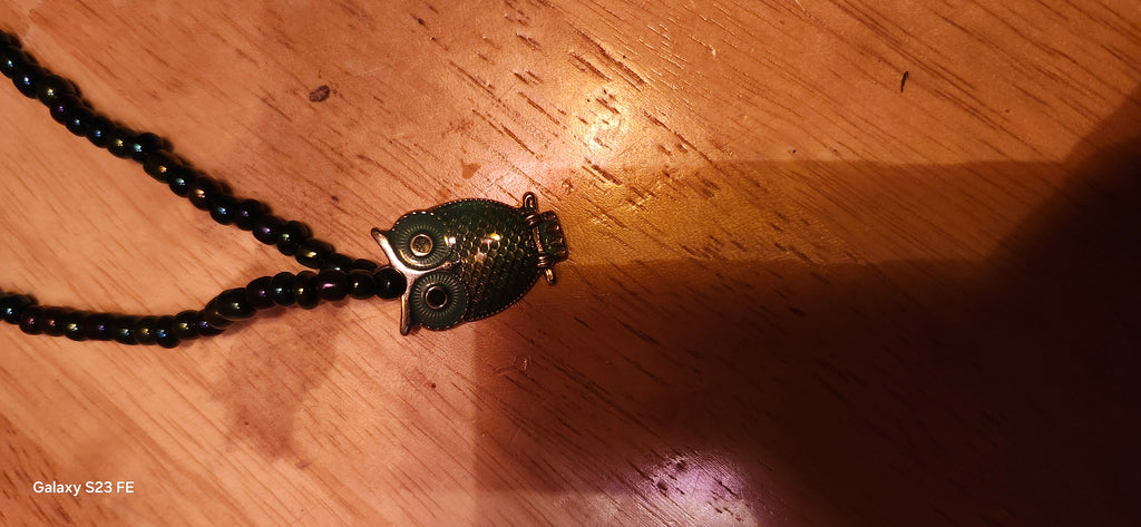 Cute Owl Bracelet | Handmade Beaded Owl Charm Jewelry