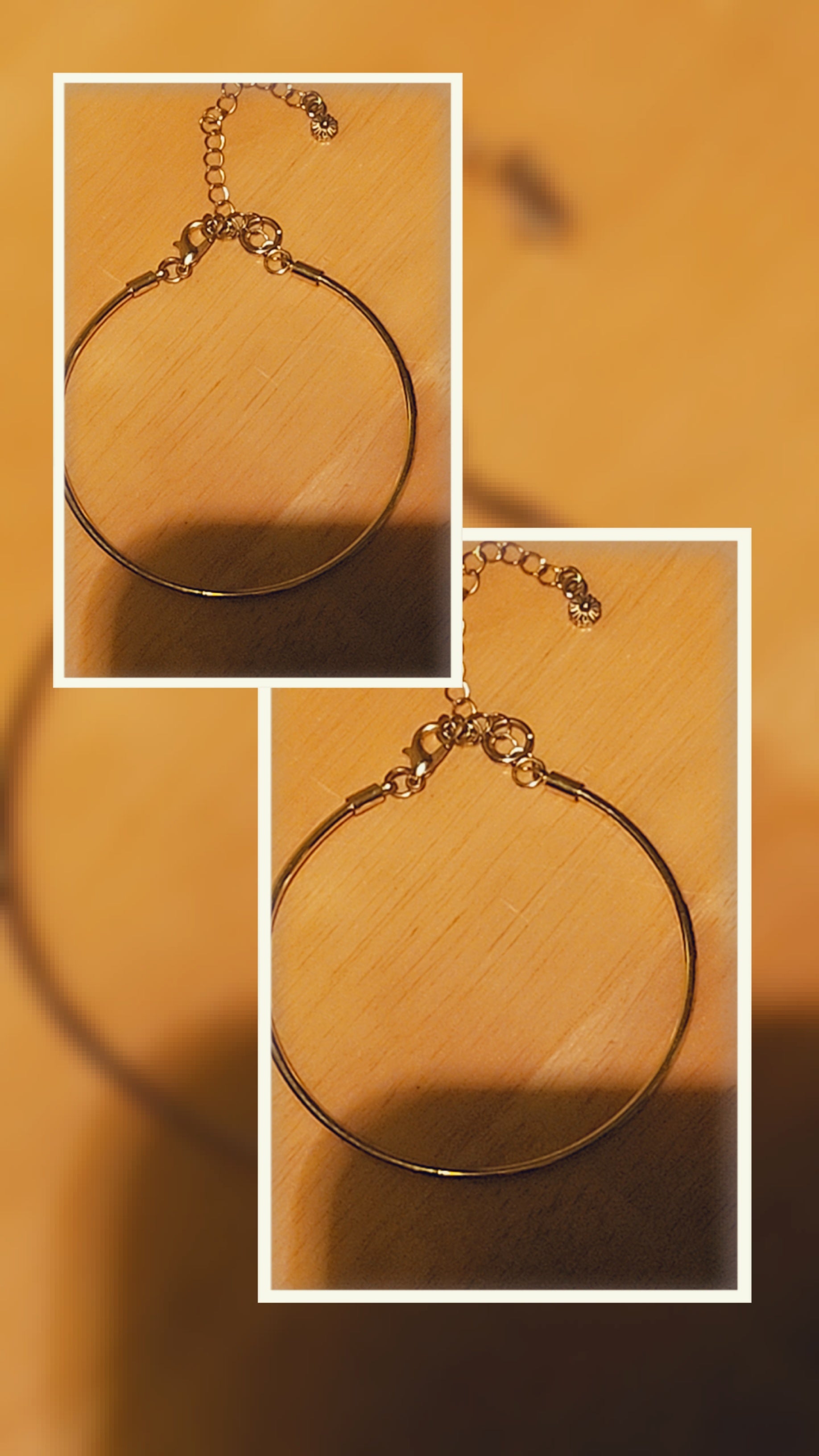 Minimalist Gold Bangle Bracelet for Women | Adjustable Stainless Steel Cuff Bracelet | Elegant Everyday Jewelry Gift for Her
