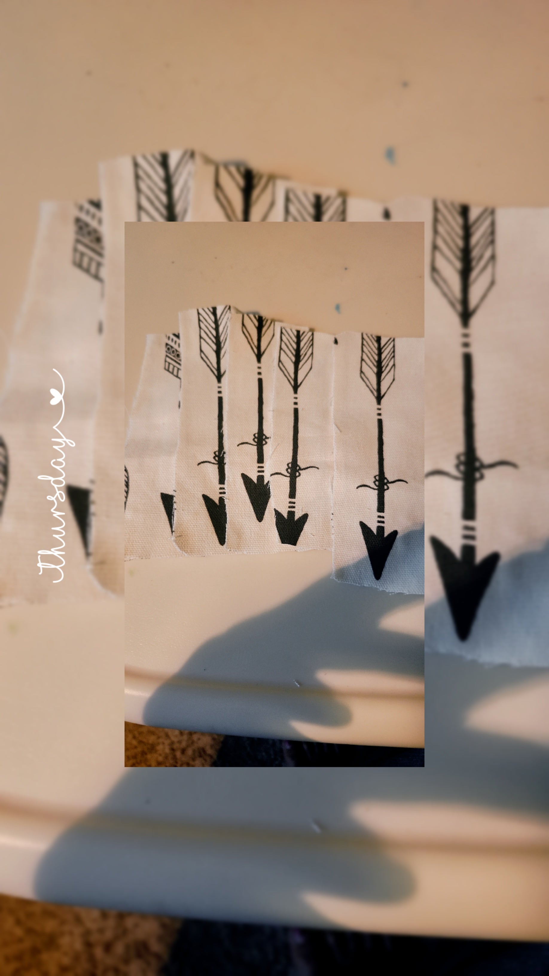 Arrow Print Fabric Bookmark | Handmade Reading Accessory | Cute Book Lover Gift | Reusable Cloth Bookmark for Readers
