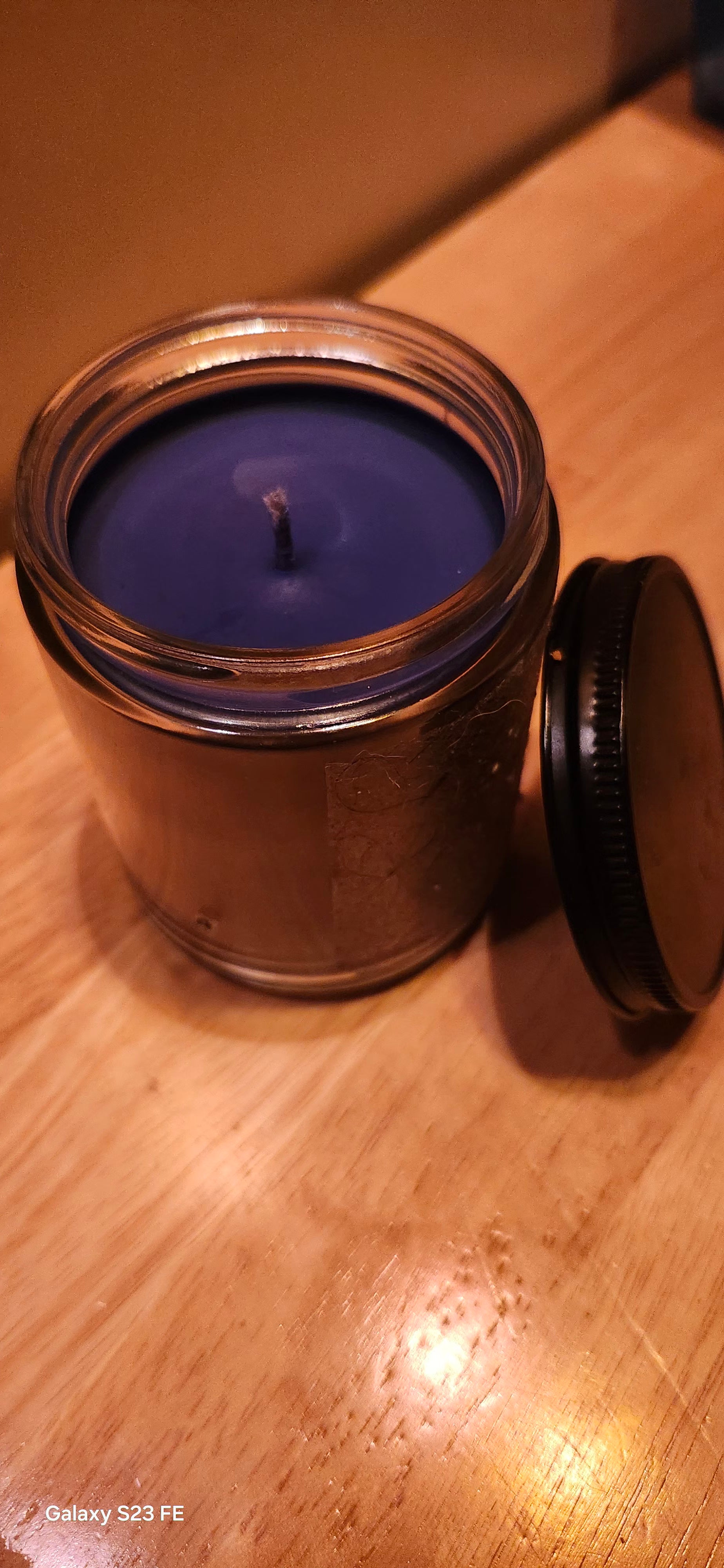 Christmas Smell Blue Candle – Festive Holiday Scented Candle