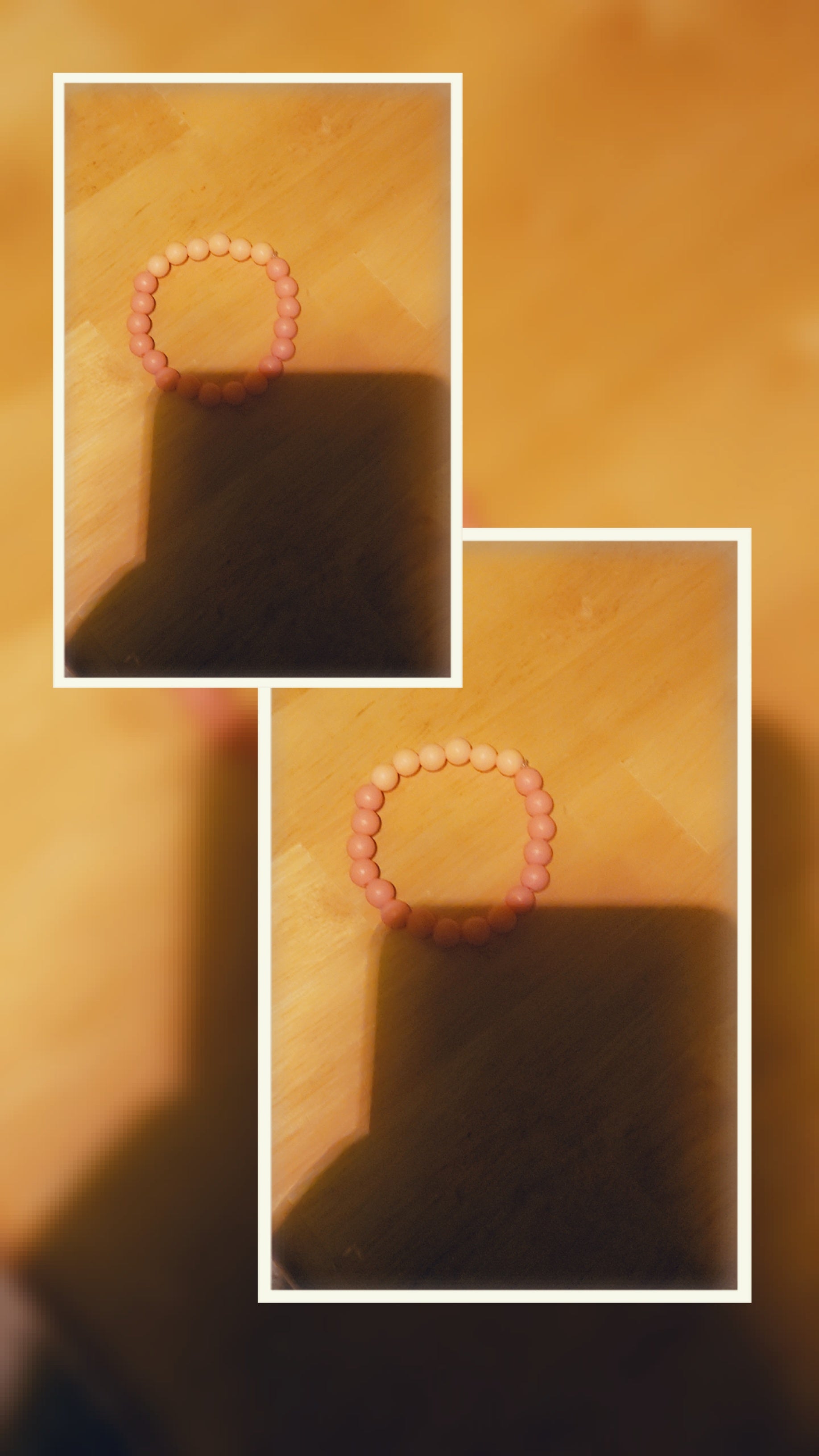 Simple Pink Beaded Bracelet for Women | Minimalist Adjustable Bracelet | Cute Everyday Jewelry Gift for Her