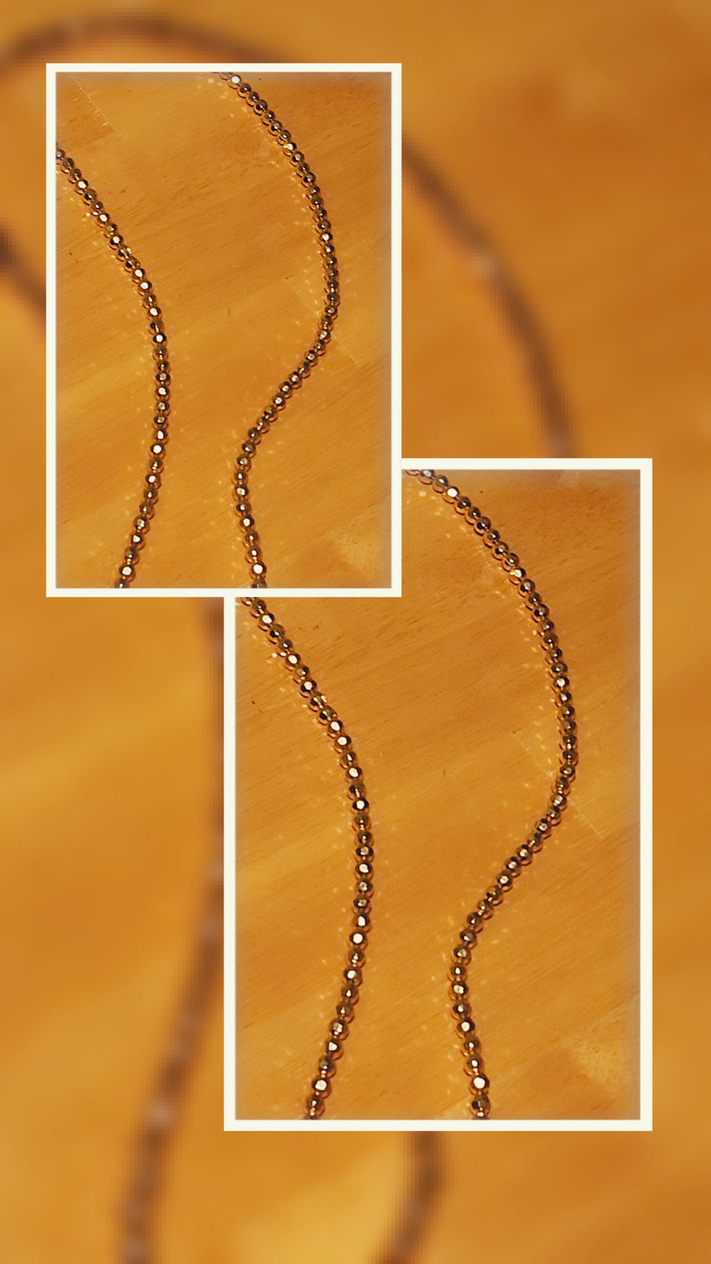 Gold Beaded Necklace for Women | Elegant Minimalist Jewelry Piece