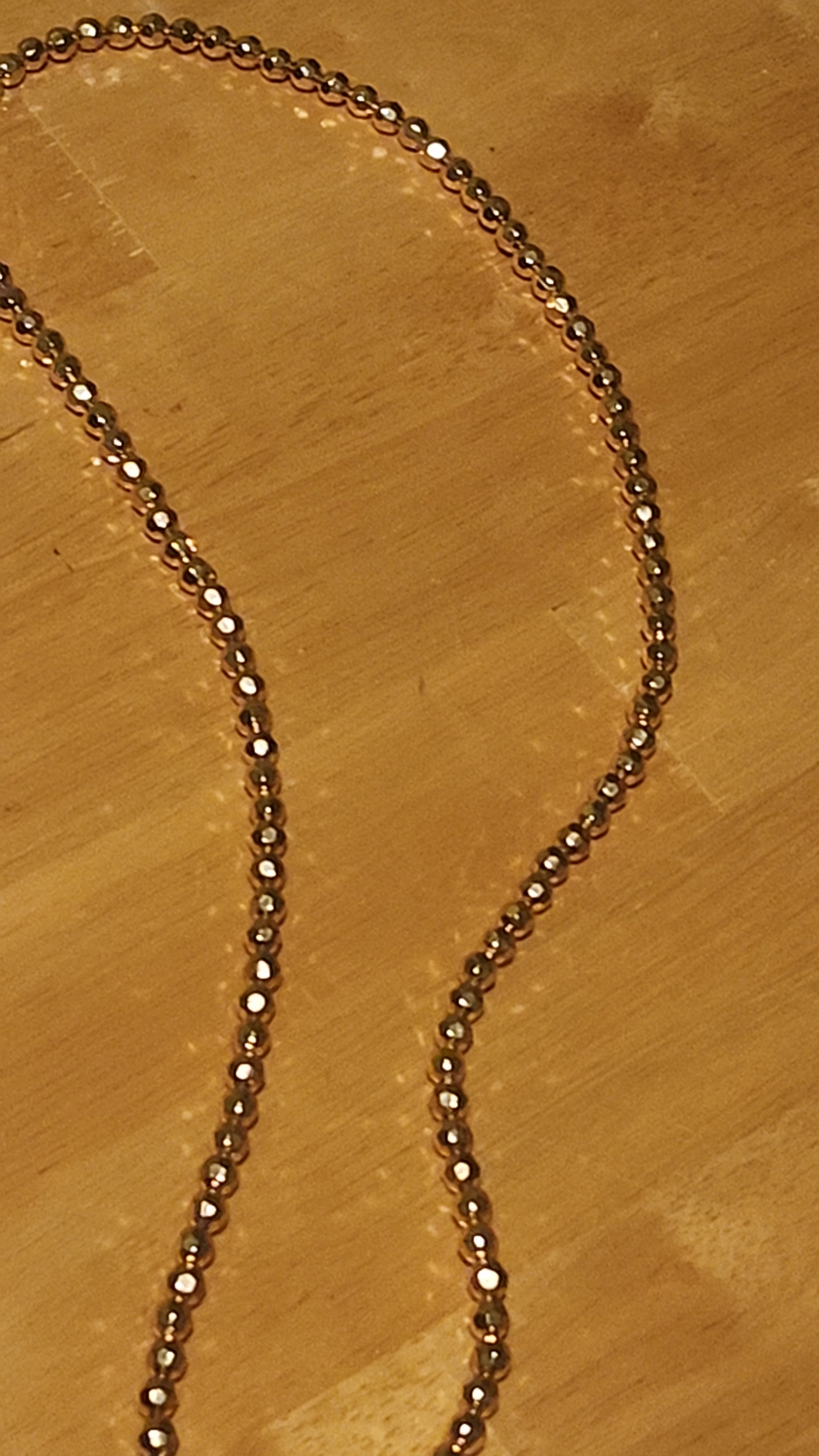 Gold Beaded Necklace for Women | Elegant Minimalist Jewelry Piece