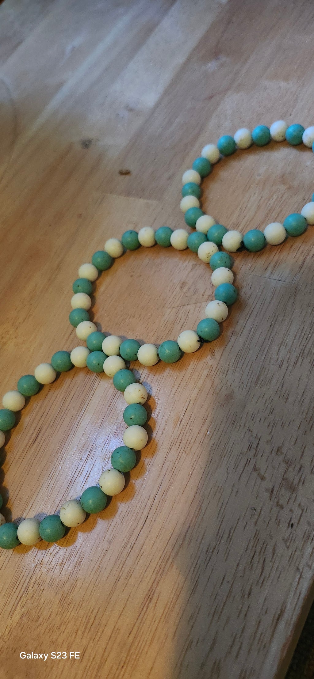 Handmade Green & White Beaded Bracelet | Minimalist Stretch Bracelet for Women | Graceform Boutique